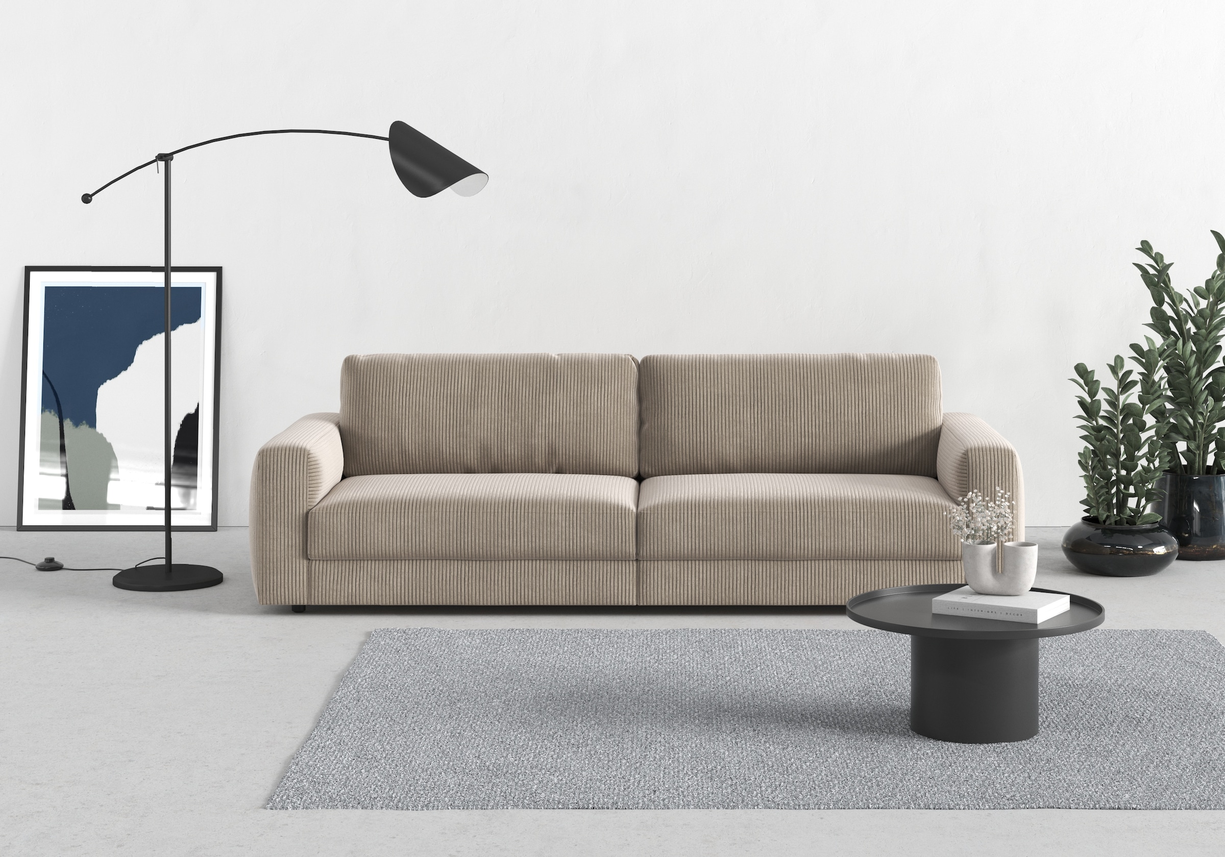 TRENDMANUFAKTUR Big-Sofa »Bourbon« extra tiefe Sitzfläche, wahlweise mit Si günstig online kaufen