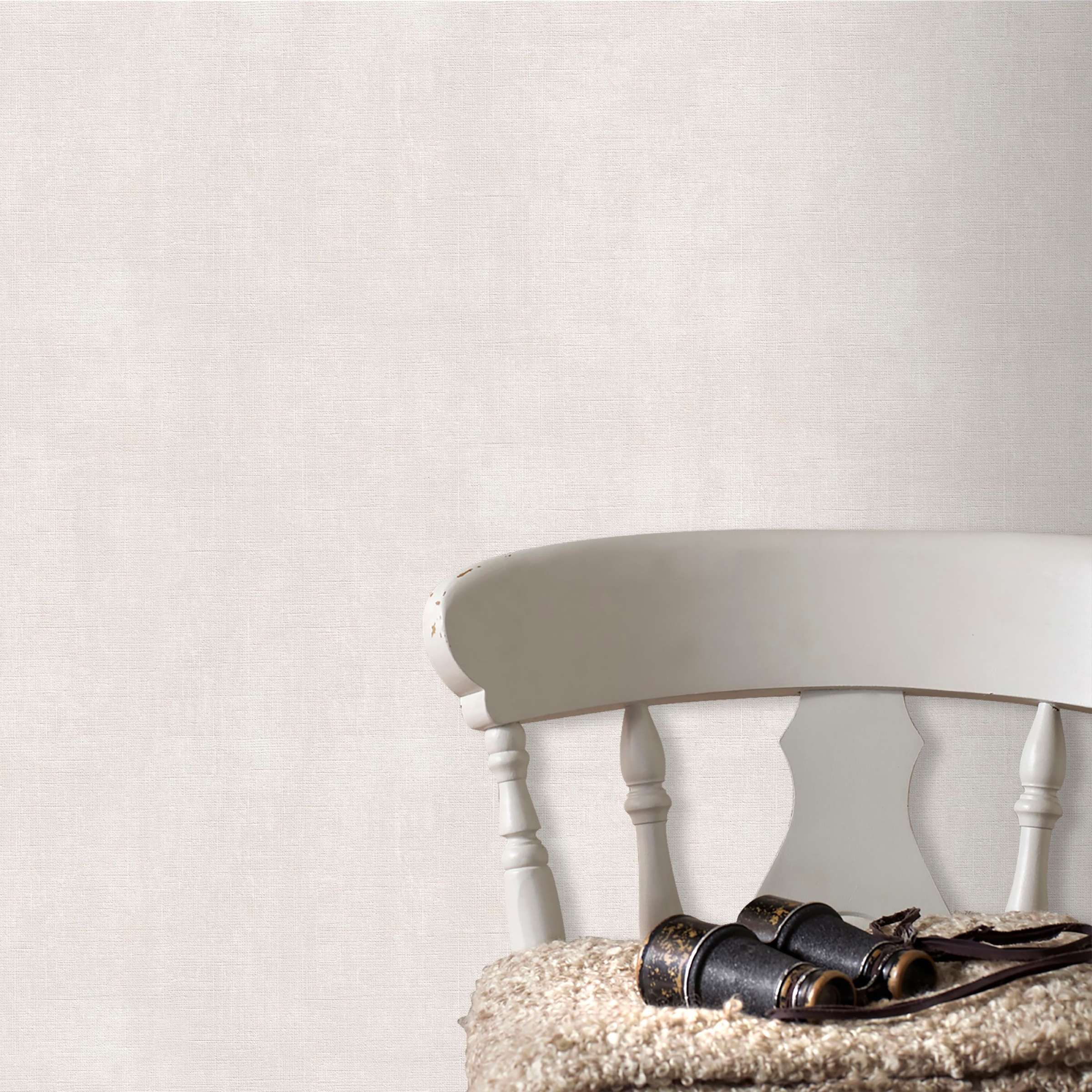 Superfresco Easy Vliestapete uni geprägt Uni Weiß - 10m x 52cm