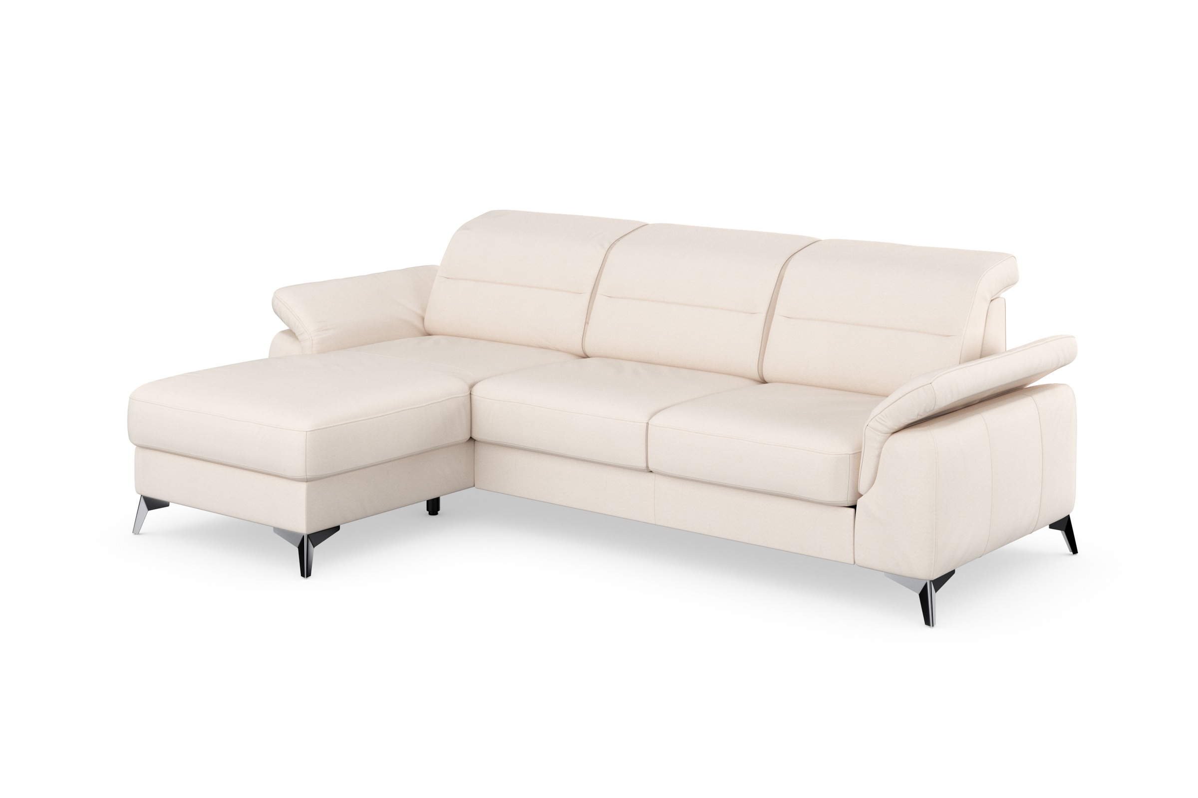 sit&more Ecksofa »Sinatra L-Form«, mit Recamiere, optinal mit Kopfteilverstellung und Armteilfunktion