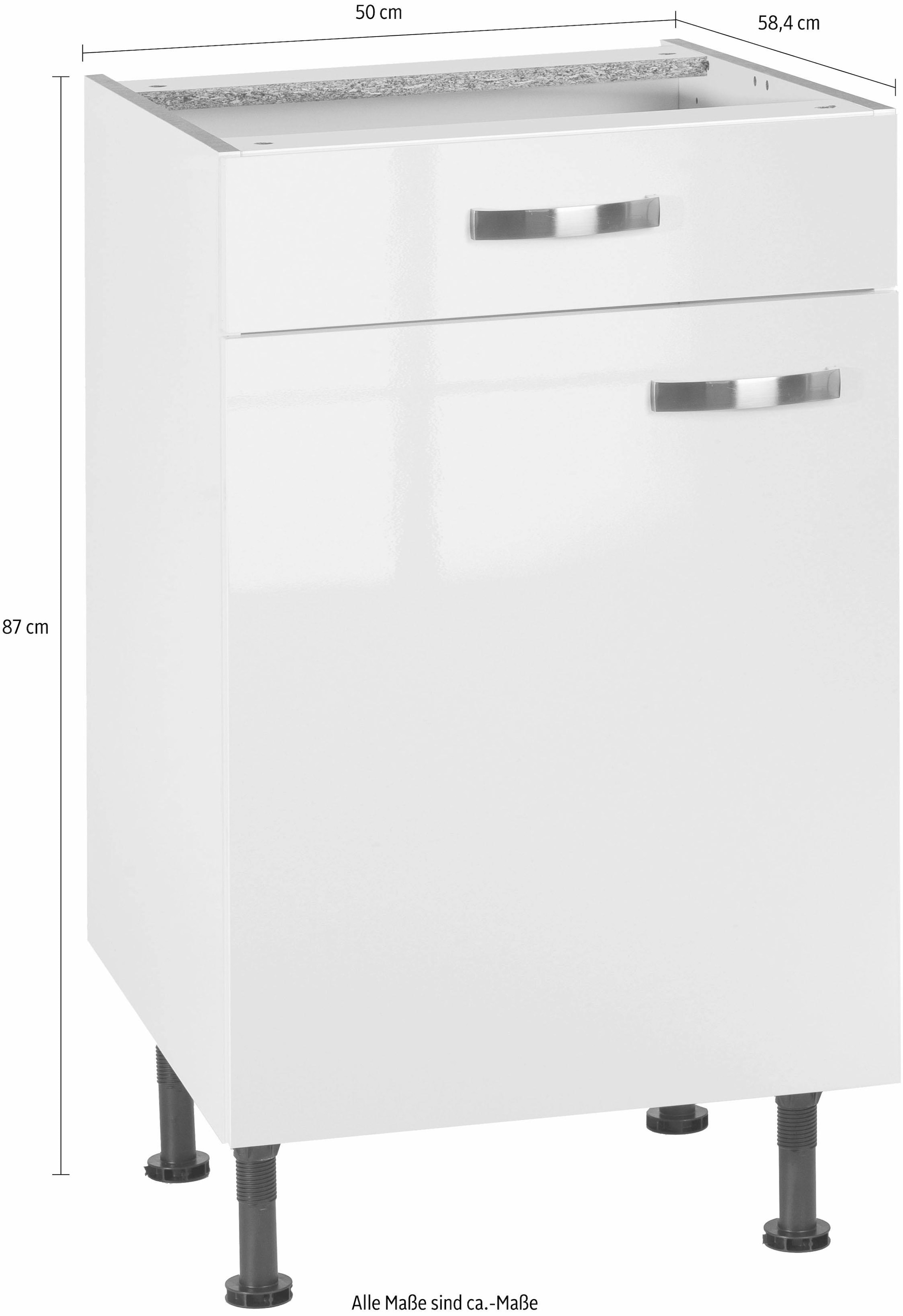 KOCHSTATION Unterschrank »KS-Cara«, Breite 50 cm, mit Vollauszug und Soft-Close-Funktion