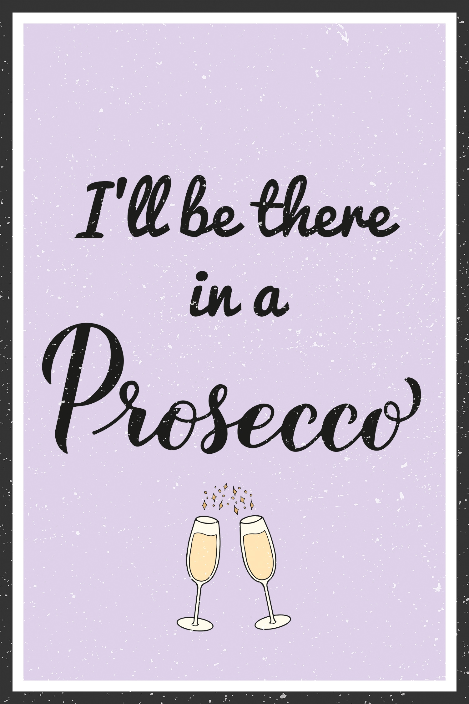 queence Metallbild »Prosecco«, Schriftzüge-Schriftzug-Getränke, (1 St.), Stahlschilder