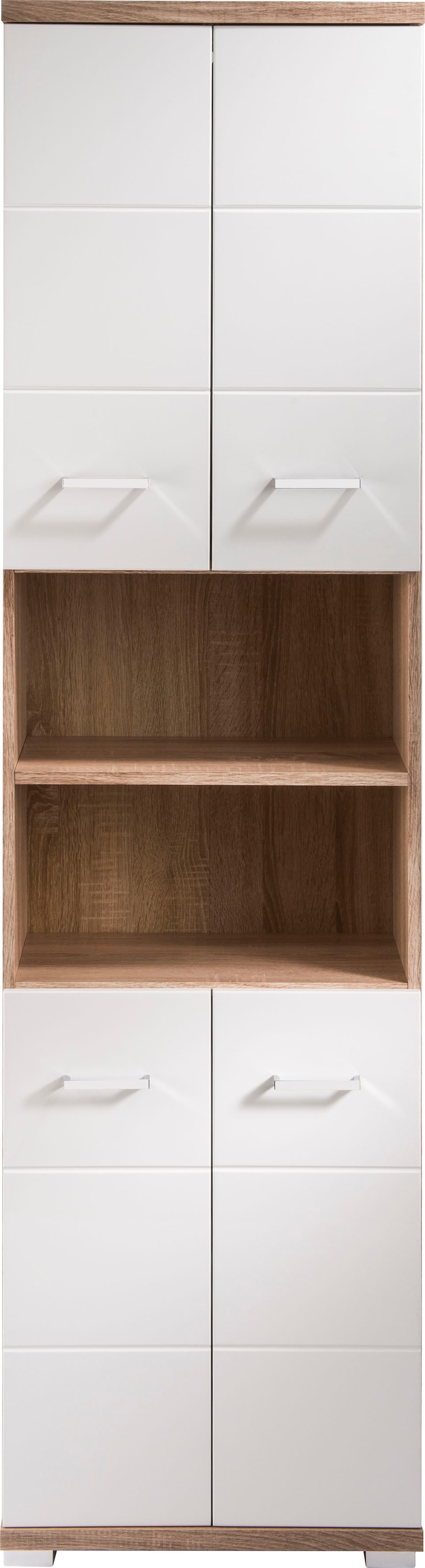 byLIVING Hochschrank »Nebraska« Breite 50 cm, Badezimmerschrank mit Metallgriffen, viel Stauraum