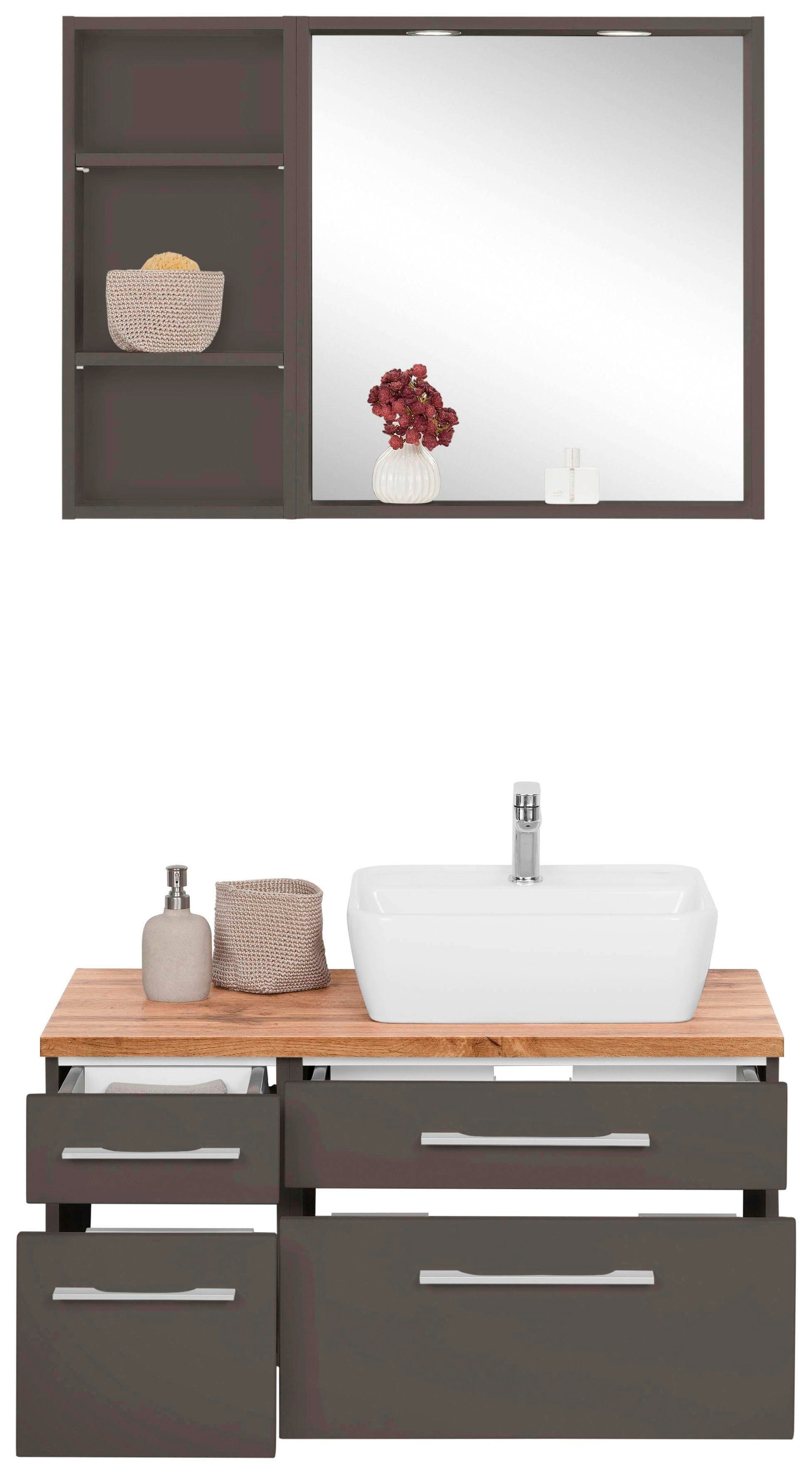 welltime Badmöbel-Set »Davos« 3 Stk. tlg. günstig online kaufen