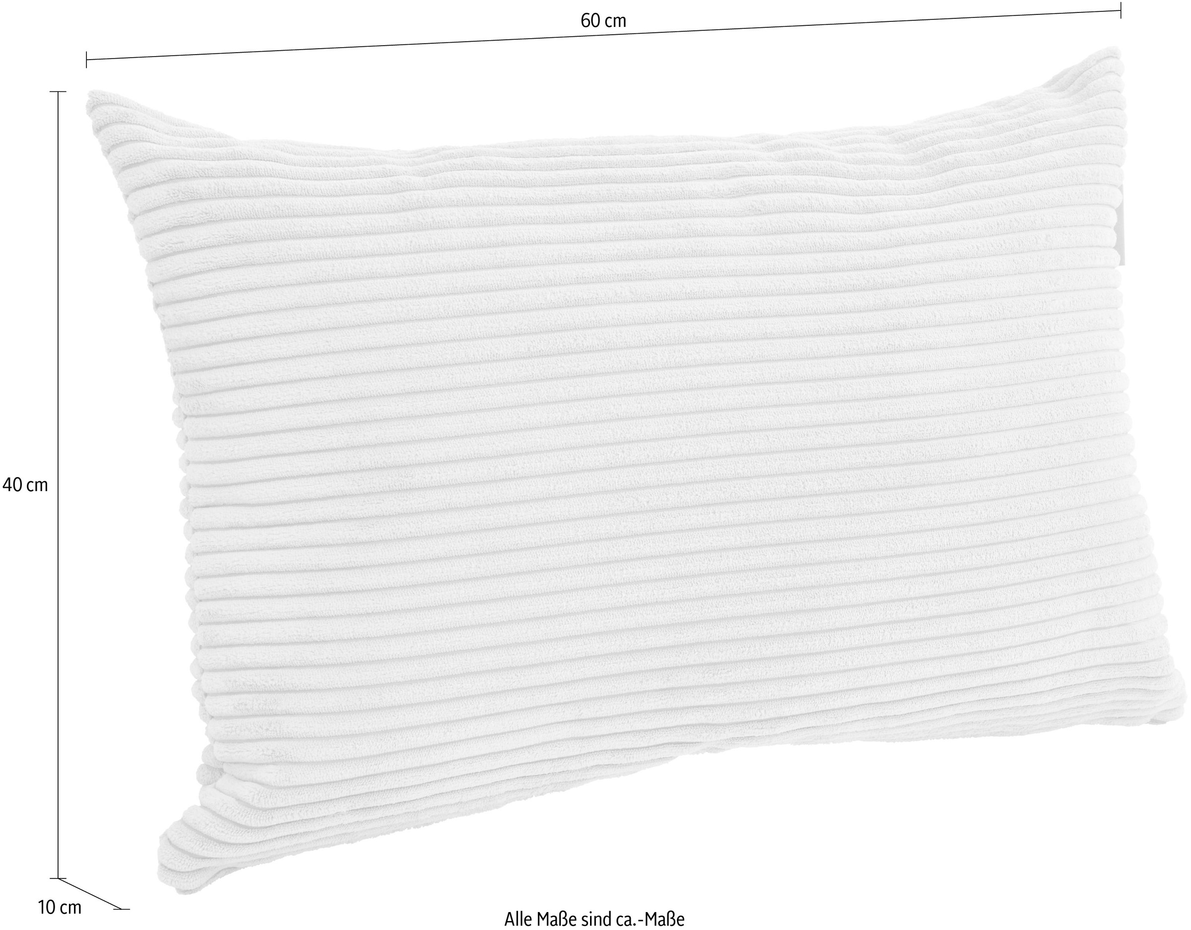 PAIDI Dekokissen »Cord in verschiedenen Ausführungen, Polyester, 60/40x40 cm« Zierkissen mit Füllung, abnehmbarer und waschbarer Bezug