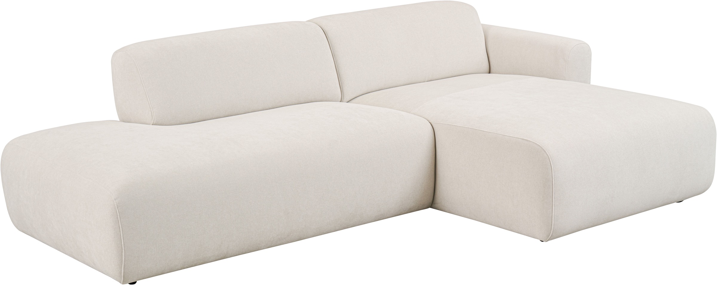 andas Ecksofa »Myrland«, Breite 222 cm, Chenille, Easy Clean Stoff, mit Kaltschaum