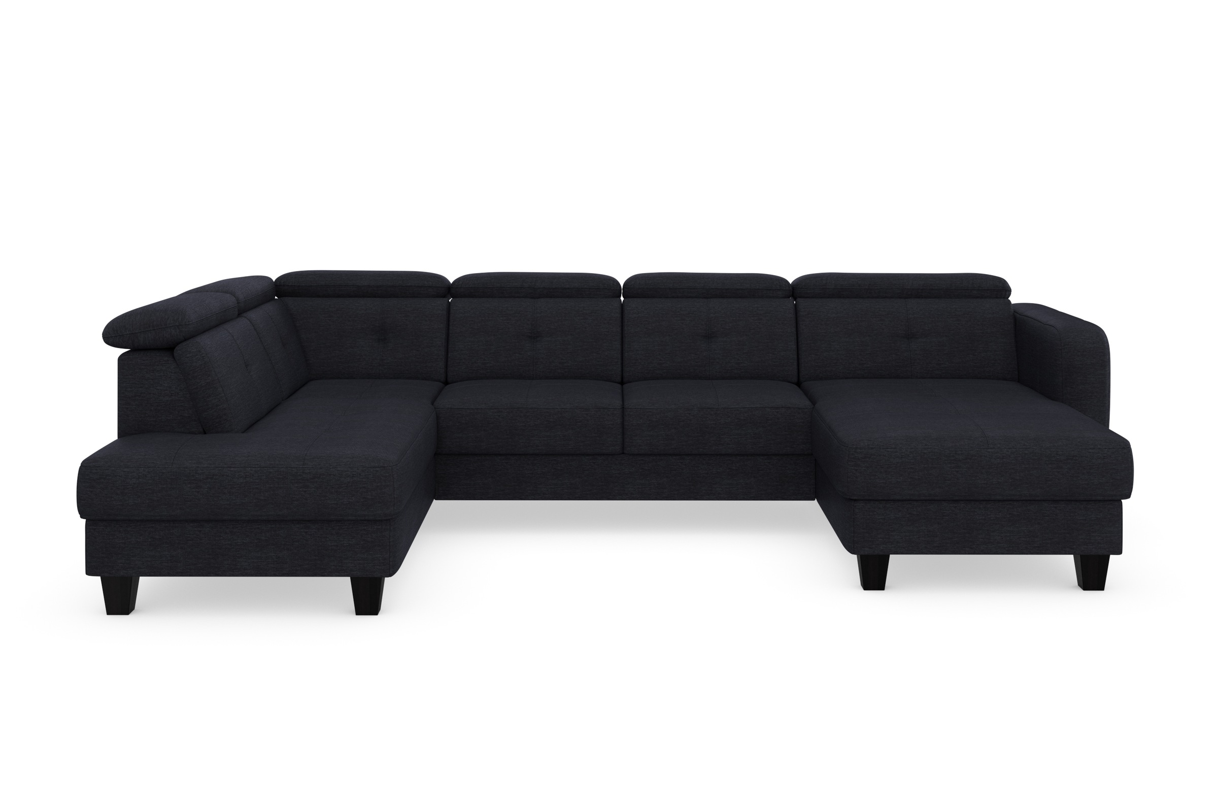 sit&more Wohnlandschaft »Belluci U-Form«, Kopfteilverstellung und Federkern, wahlweise mit Bettfunktion