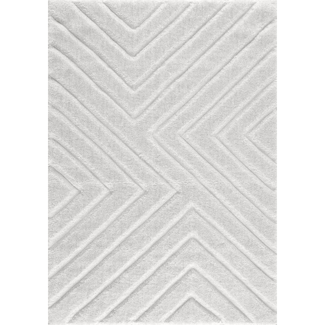 andas Hochflor-Teppich »Fiori«, rechteckig, Pastellfarben, mit  handgearbeitetem Konturenschnitt, Teppich,Hochlor bequem und schnell  bestellen