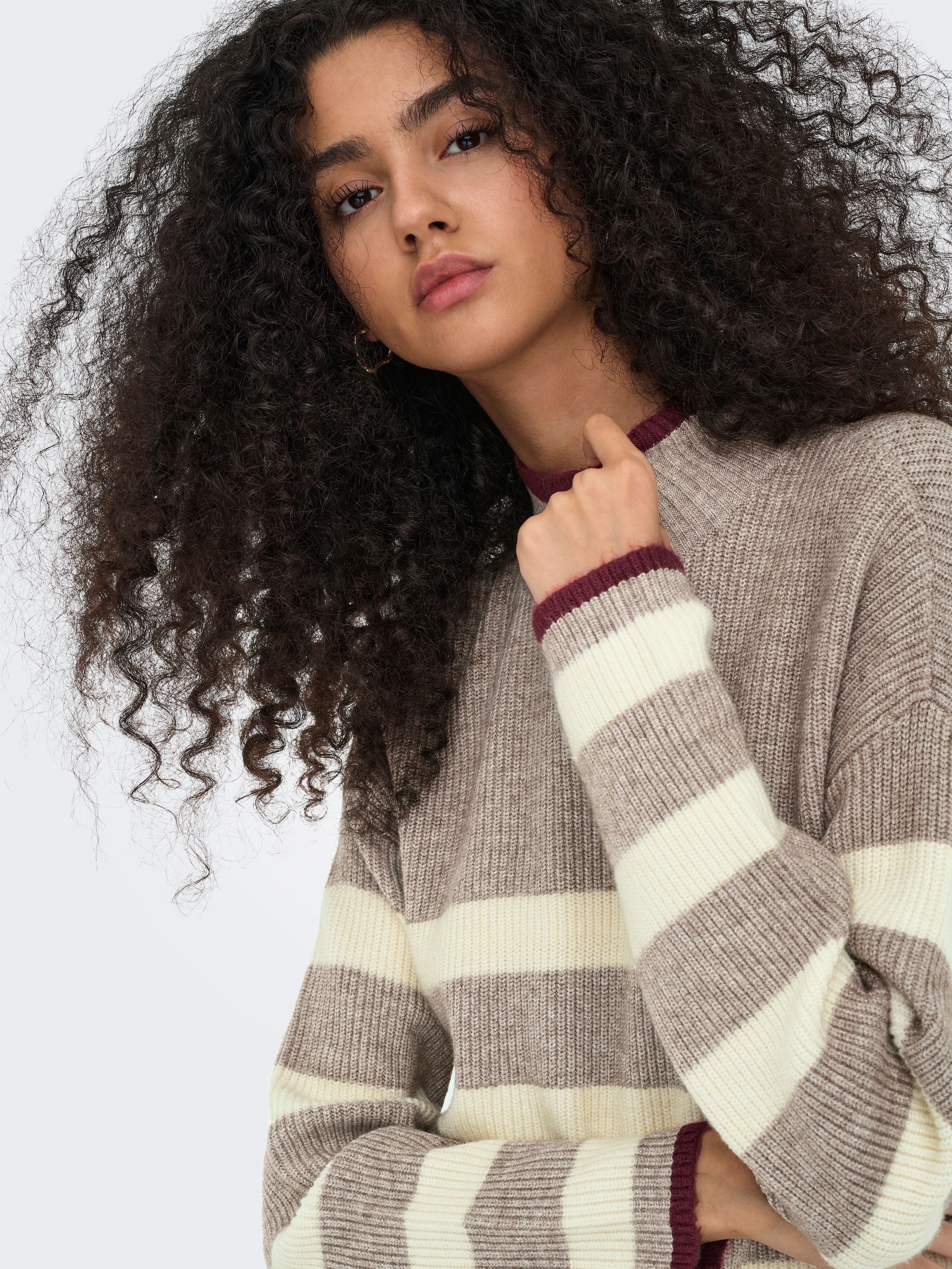 ONLY Strickpullover »ONLKATIA LS RIB HIGHNECK CC KNT«