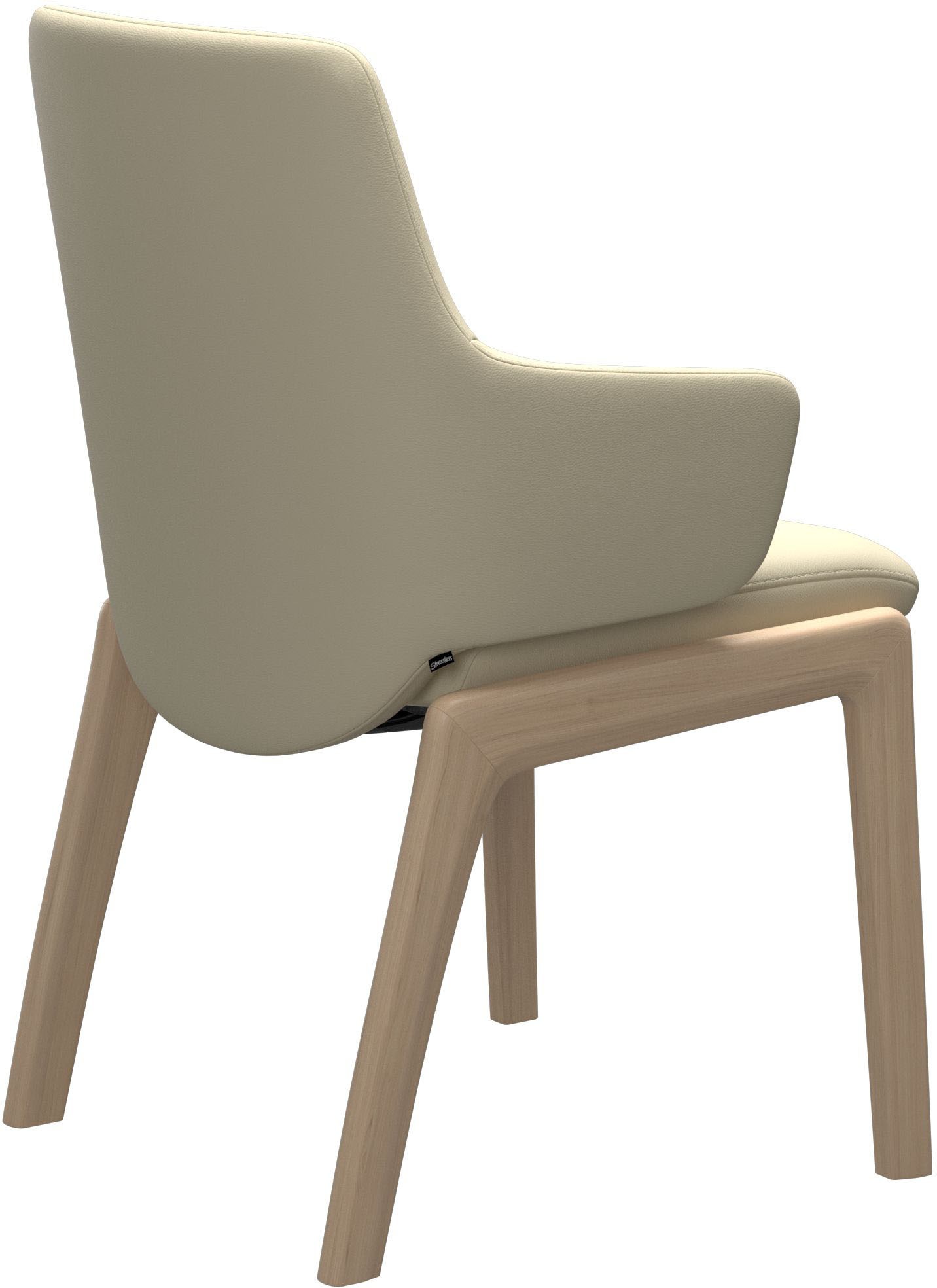 Stressless® Polsterstuhl »Laurel«, Leder PALOMA, Low Back mit Armlehne, Größe L, abgerundete Beine in Eiche gekalkt