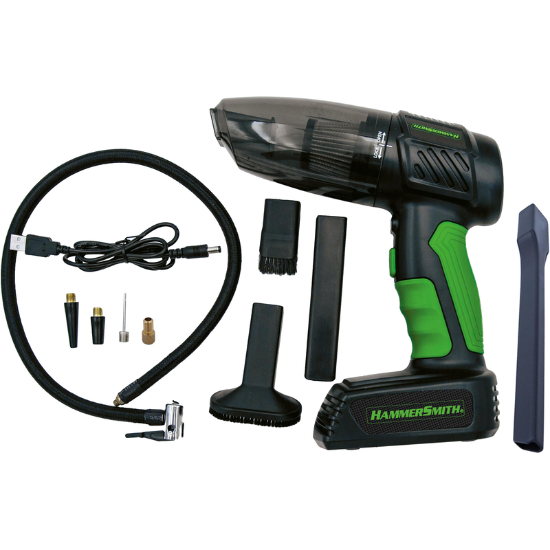 MEDIASHOP Akku-Handstaubsauger »Hammersmith AirStorm Akku-Handstaubsauger & Luftkompressor« kabellos, 2-in-1 Kombination schwarz Zur Reinigung von...