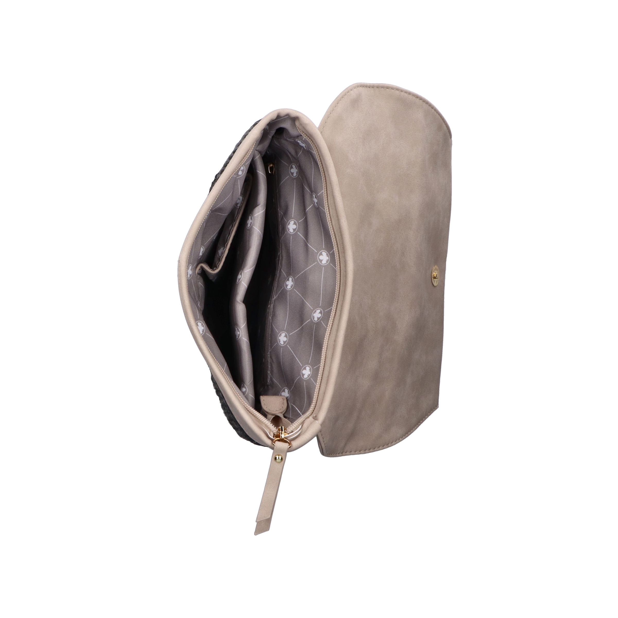 Rieker Cityrucksack Damen Freizeitrucksack mit kontrastfarbigem Überschlag