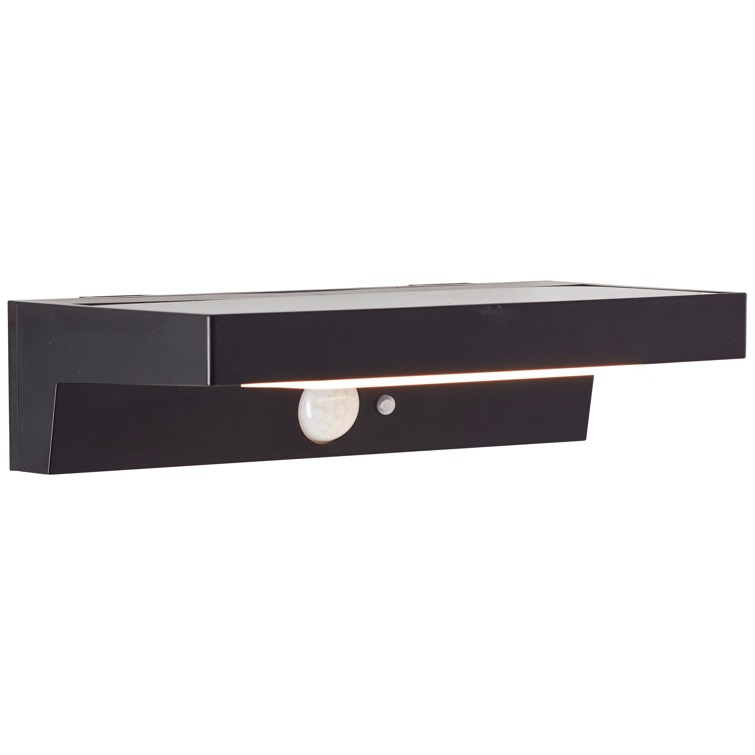 Brilliant LED Außen-Wandleuchte »Barker«, LED Außenwandleuchte, Solar, 21 cm, 430 lm, 4000 K, schwarz