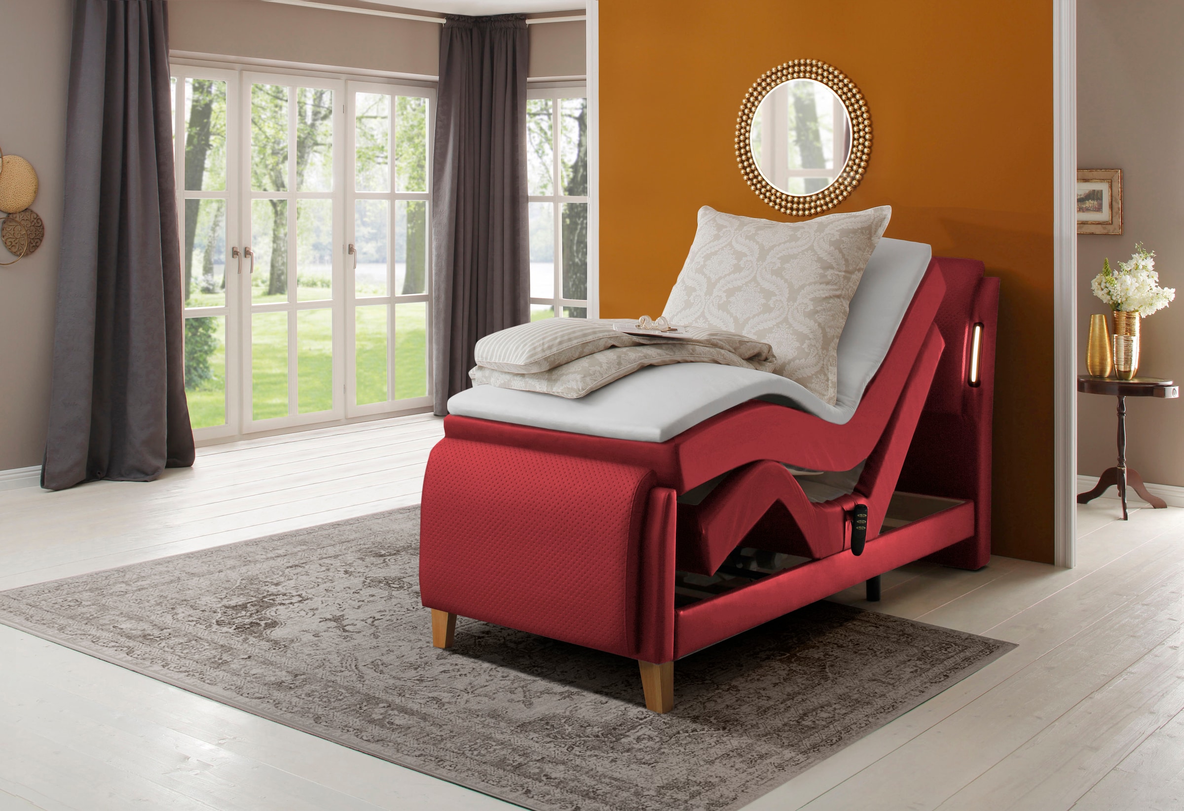 Home affaire Boxspringbett »Messina2«, Liegekomfort elektrisch Verstellbar