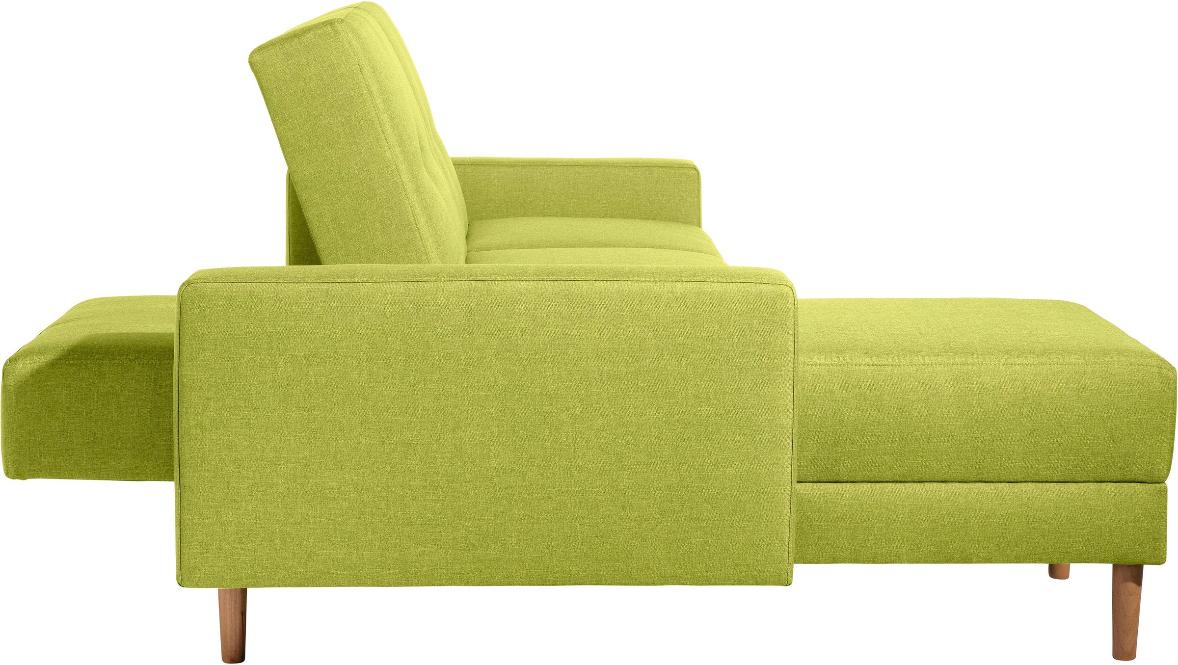 Max Winzer® Ecksofa »Just Chill«, Schlafsofa mit Recamiere, Rückenverstellung, inklusive Stauraumhocker
