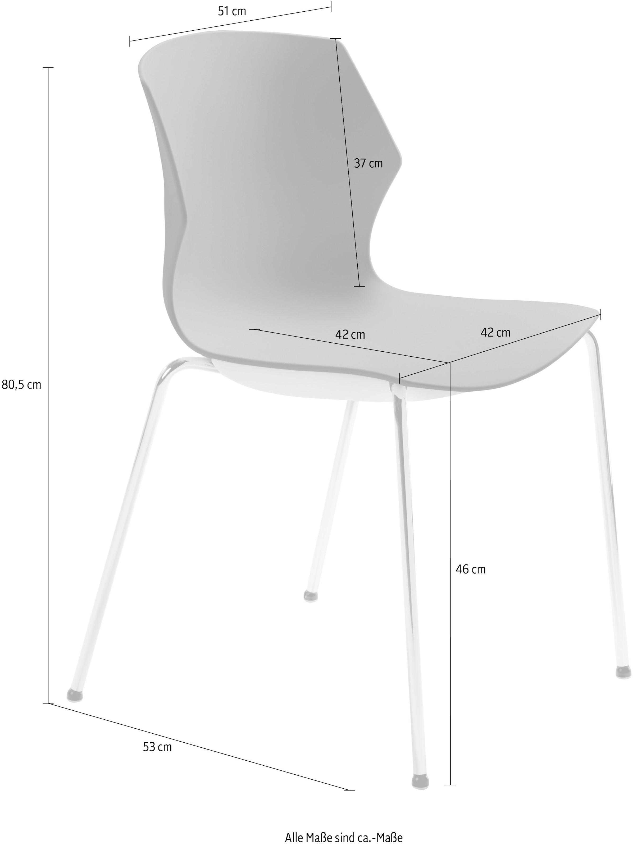 Mayer Sitzmöbel Stapelstuhl »Stapelstuhl myPRIMO« () stapelbar günstig online kaufen