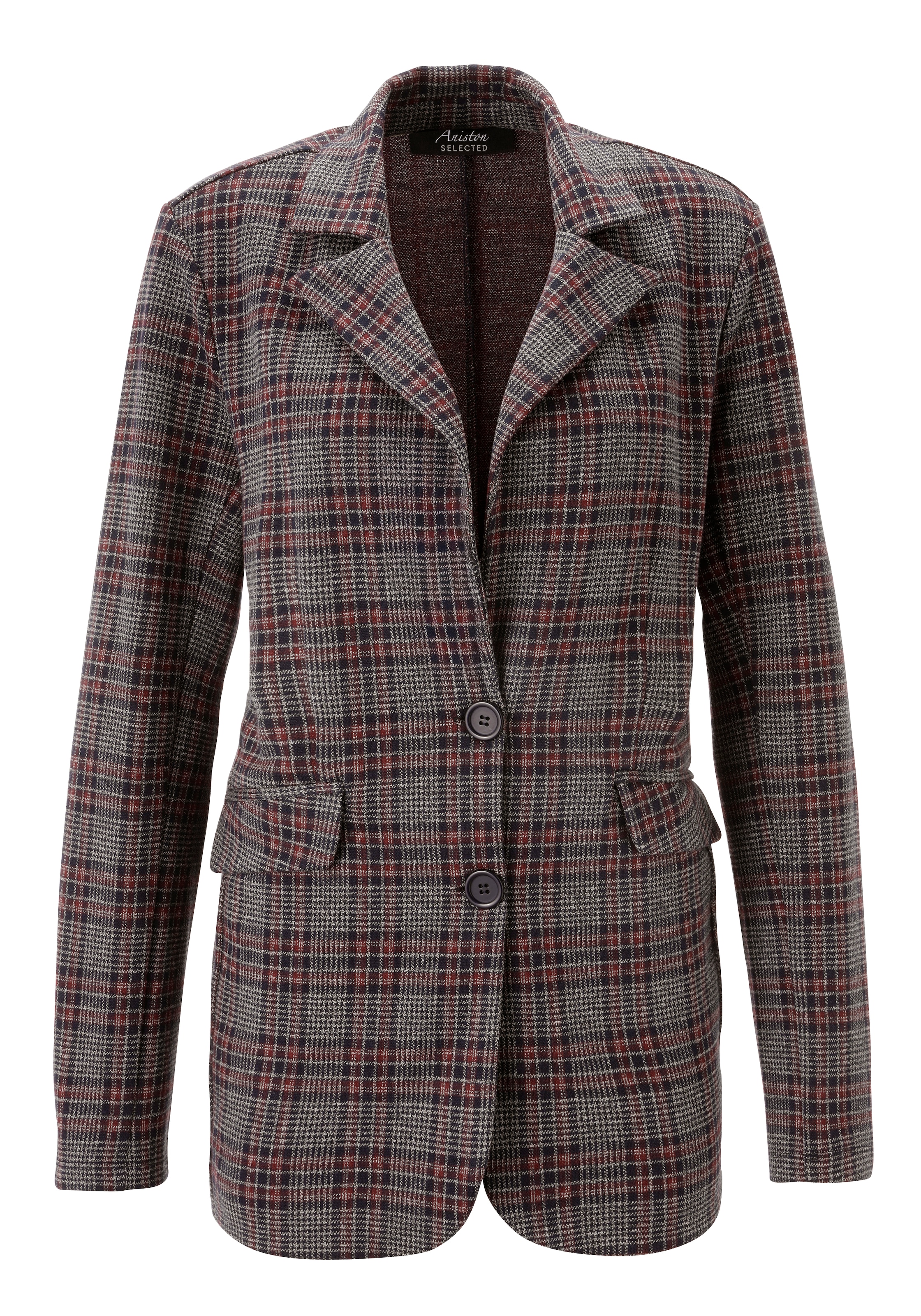 Aniston SELECTED Jerseyblazer, mit klassischem Karomuster - NEUE KOLLEKTION