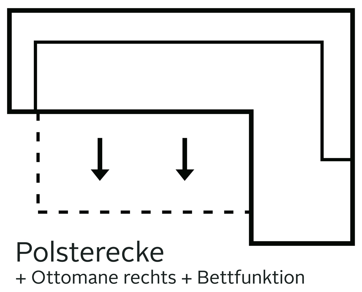 Home affaire Ecksofa »Belfort L-Form«, mit Federkern, wahlweise mit Bettfunktion und Stauraum