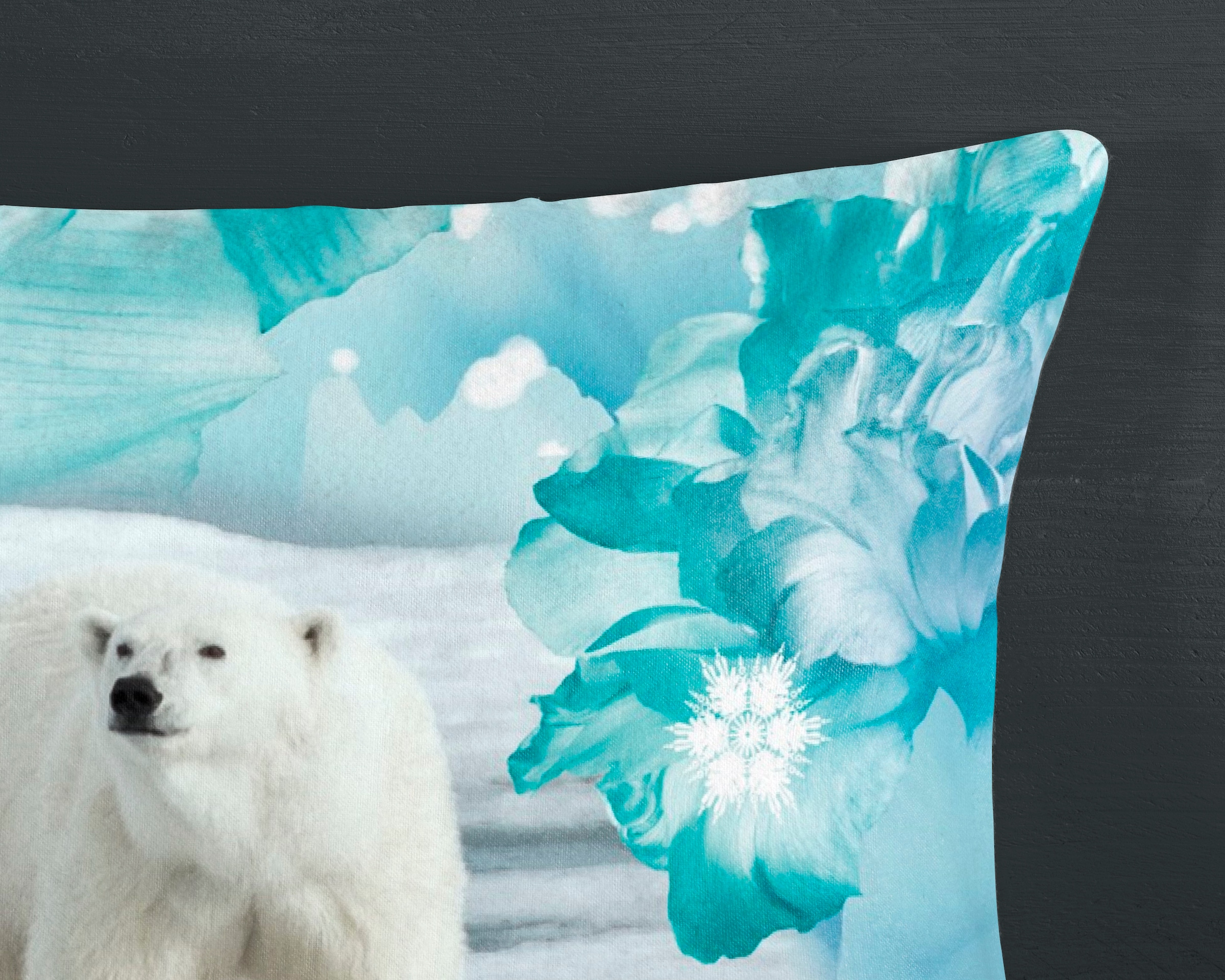 hip Wendebettwäsche »Seppo«, Biber, 135x200, Warm, Weich, Wendeoptik, Reißverschluss, Winter, Blau