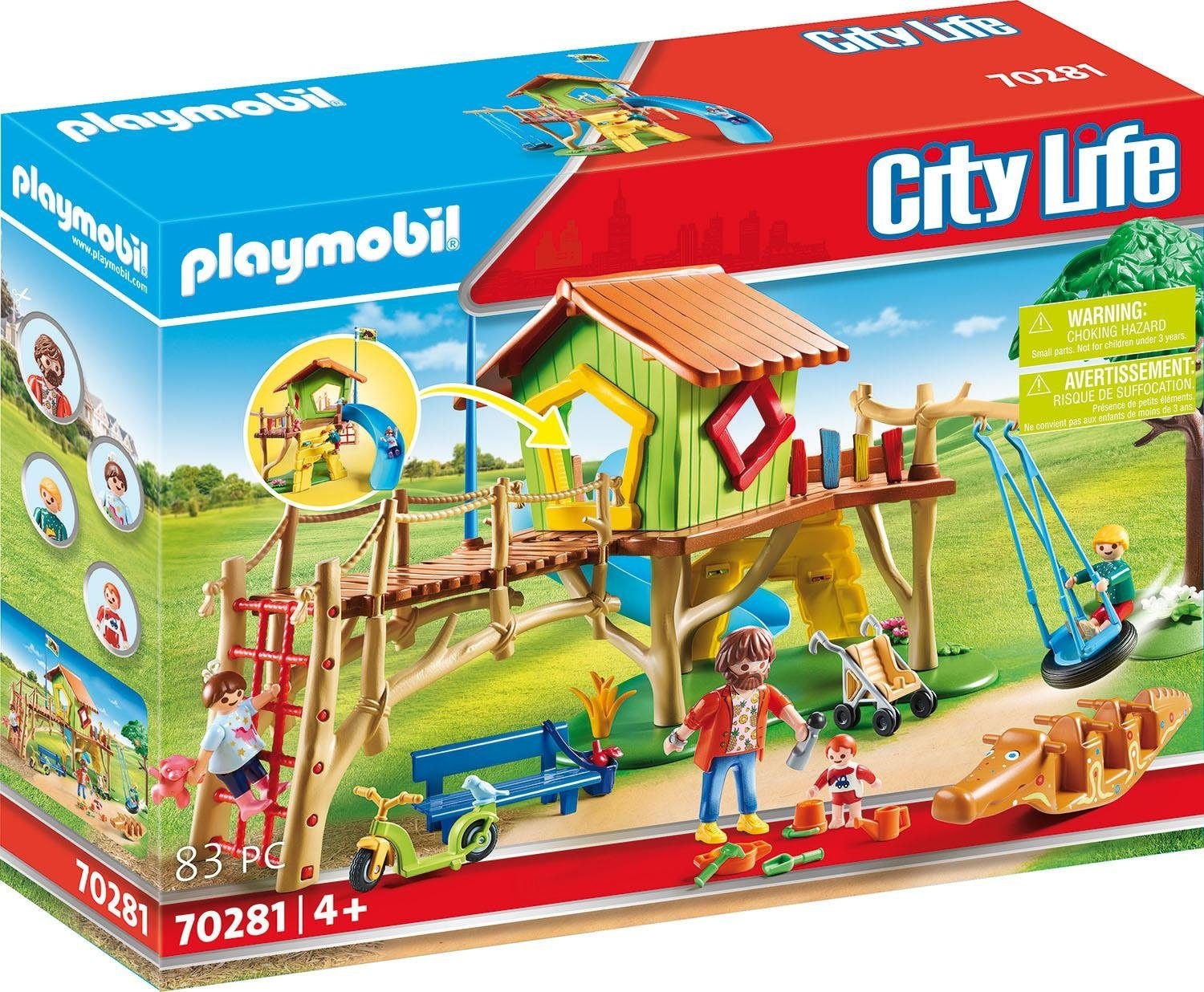 Playmobil® Konstruktions-Spielset »Abenteuerspielplatz (70281), City Life«, (83 St.), Made in Germany