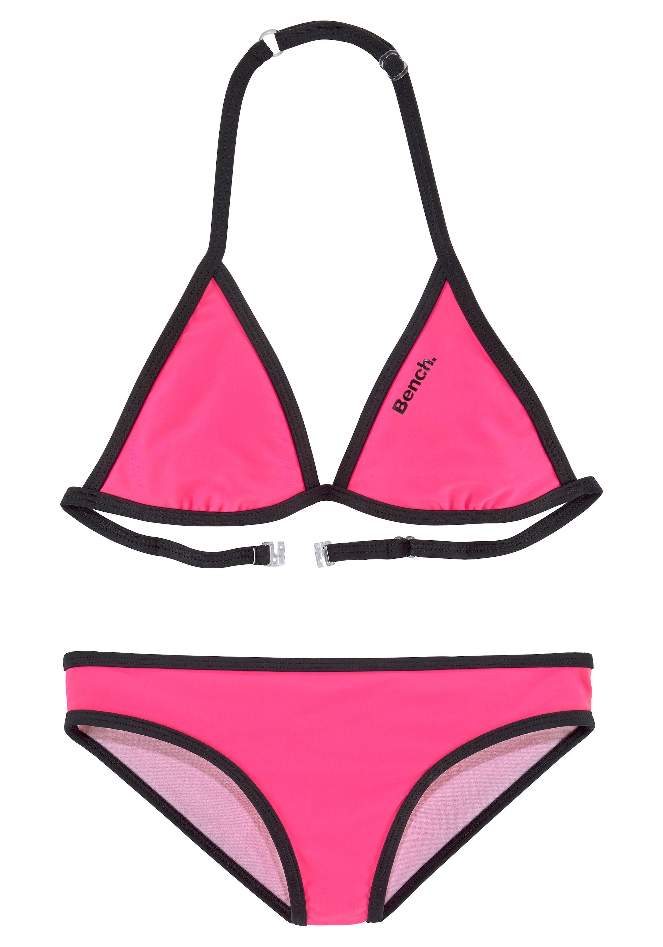 Triangel-Bikini, mit Logoprint an Top und Hose