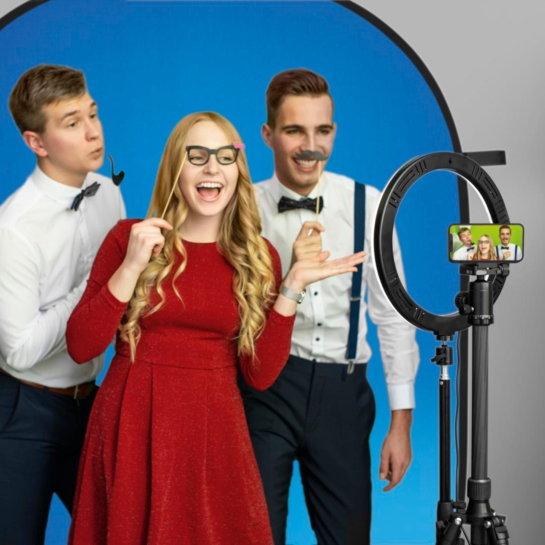 Hama Fotohintergrund »Mobiler Greenscreen u. Bluescreen Baumwolle 150x200 cm«