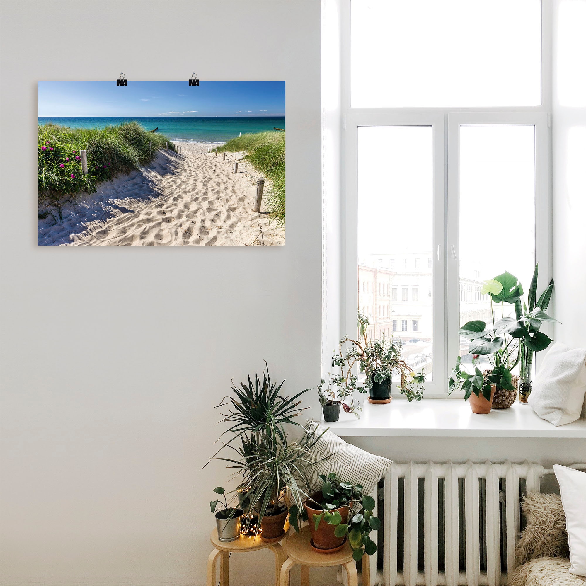 Artland Wandbild »Weg zum Strand an der Ostsee«, Strandbilder, (1 St.), als günstig online kaufen