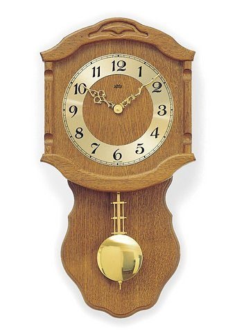 AMS Pendelwanduhr »W964/4«, Quarzuhr, Holz-/Messinggehäuse, Buche,Made in G günstig online kaufen