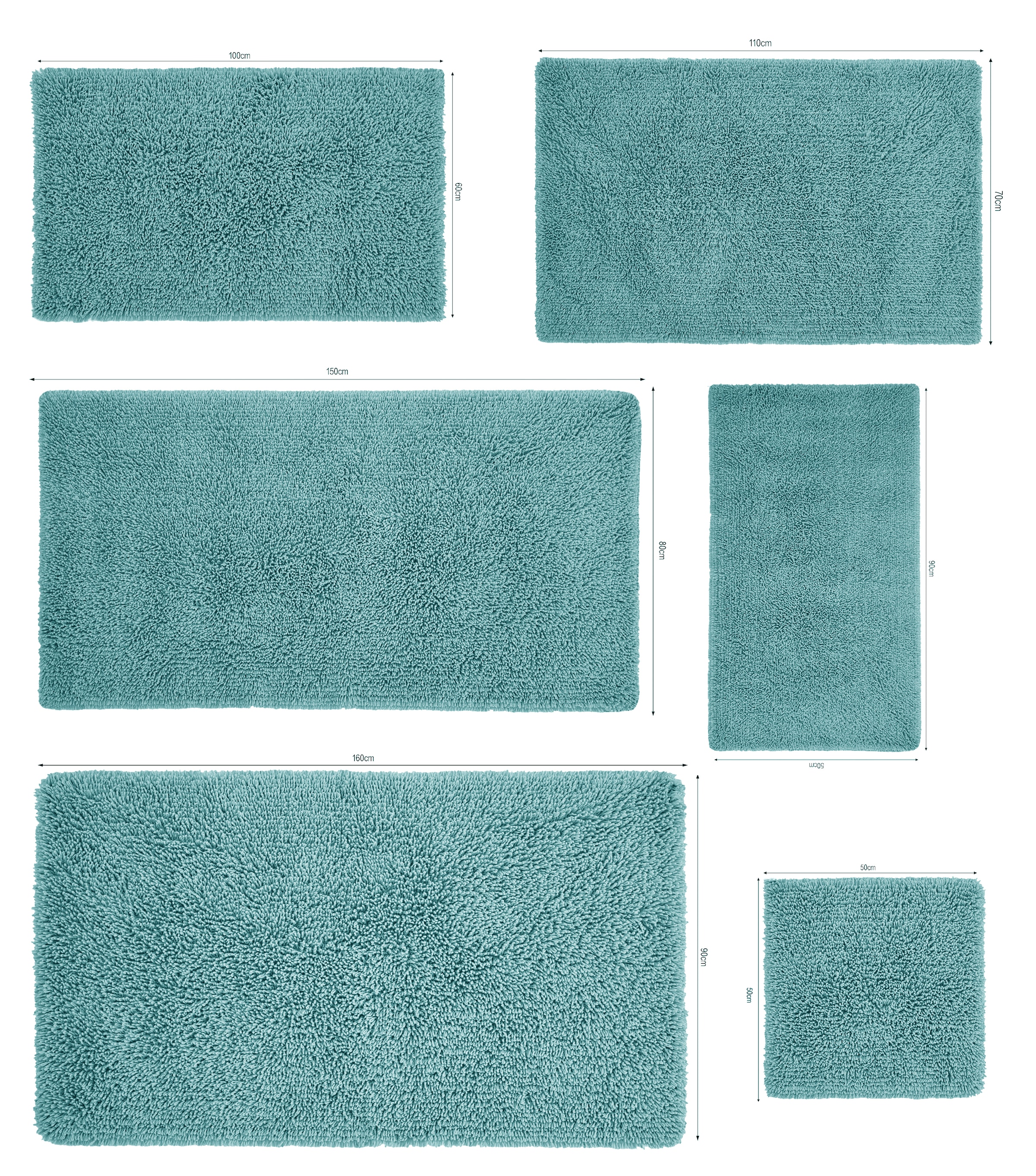 OTTO home Badematte »Xennia, Badvorleger, Badezimmer Teppich, Duschvorleger« Höhe 28 mm rutschhemmend beschichtet schnell trocknend Badteppich, Uni Farben, vielseitig kombinierbar