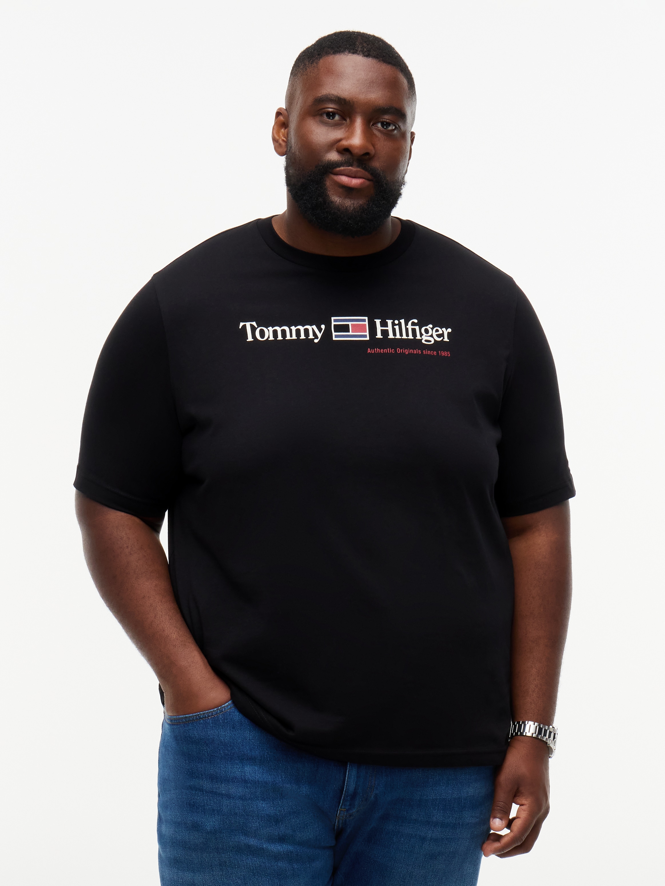 Tommy Hilfiger Big & Tall T-Shirt »BT-BRAND LOVE RWB GRAPHIC« Große Größen