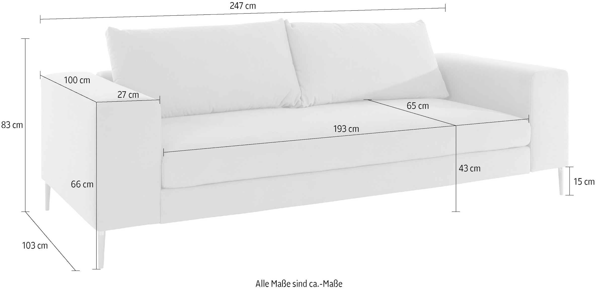 OTTO products 3-Sitzer »Finnja«, mit Recycling-Bezug
