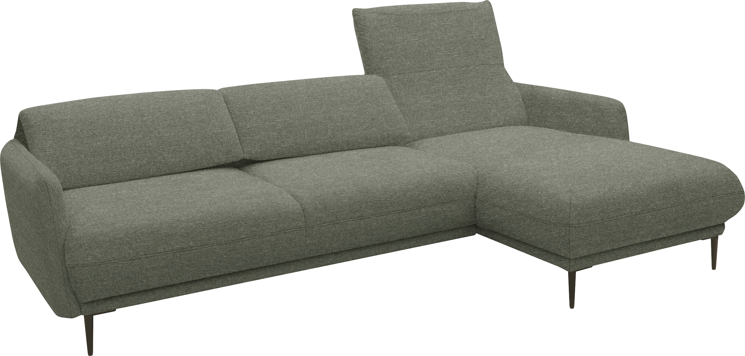 andas Ecksofa »Skovsende Sitzbreite 245 cm, Rückenlehne stufenlos hochklappbar für«, individuellen Sitzkomfort Kopfteilverstellung, L-Form