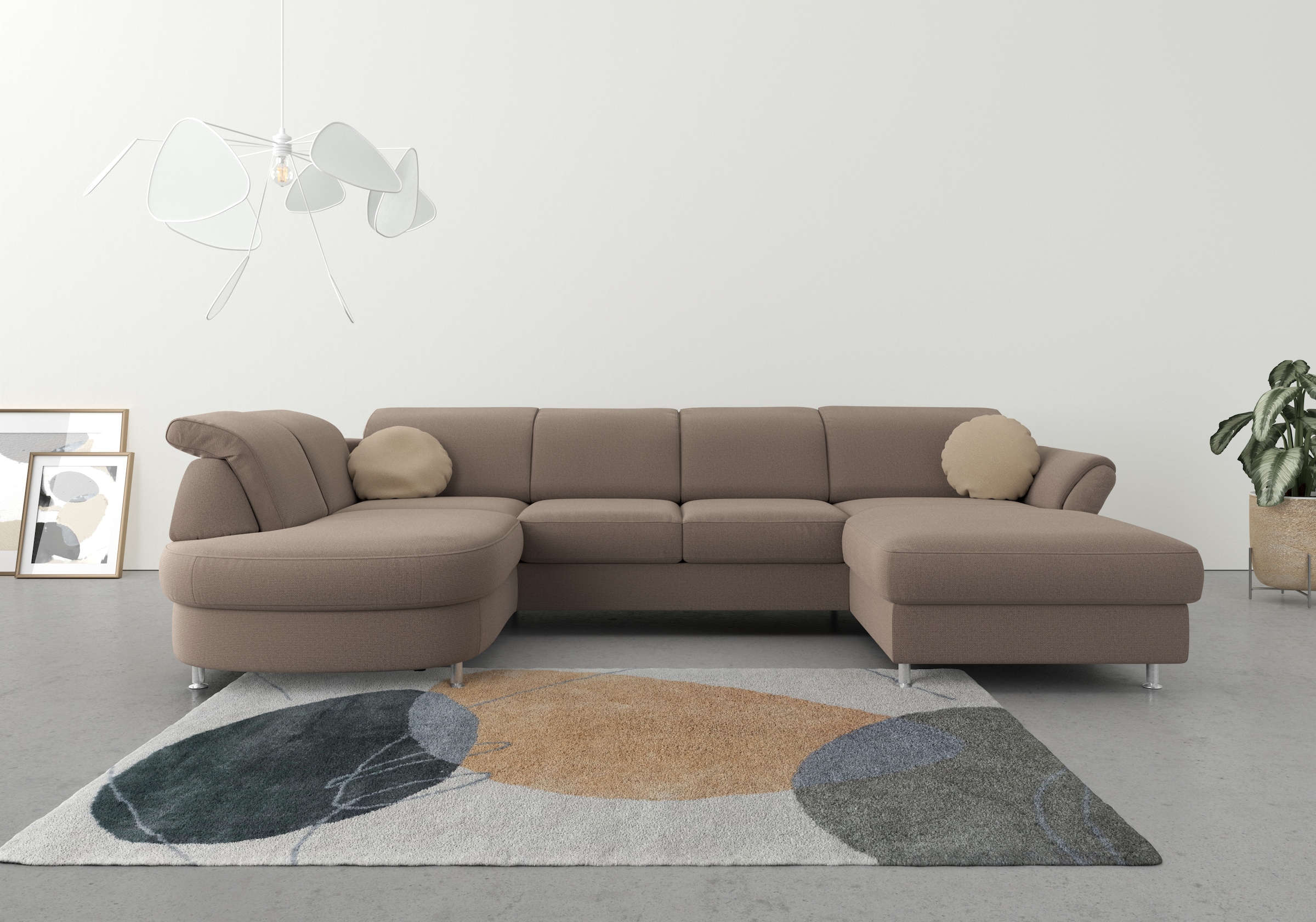 sit&more Wohnlandschaft »Apulia U-Form« wahlweise Bettfunktion, Bettkasten günstig online kaufen