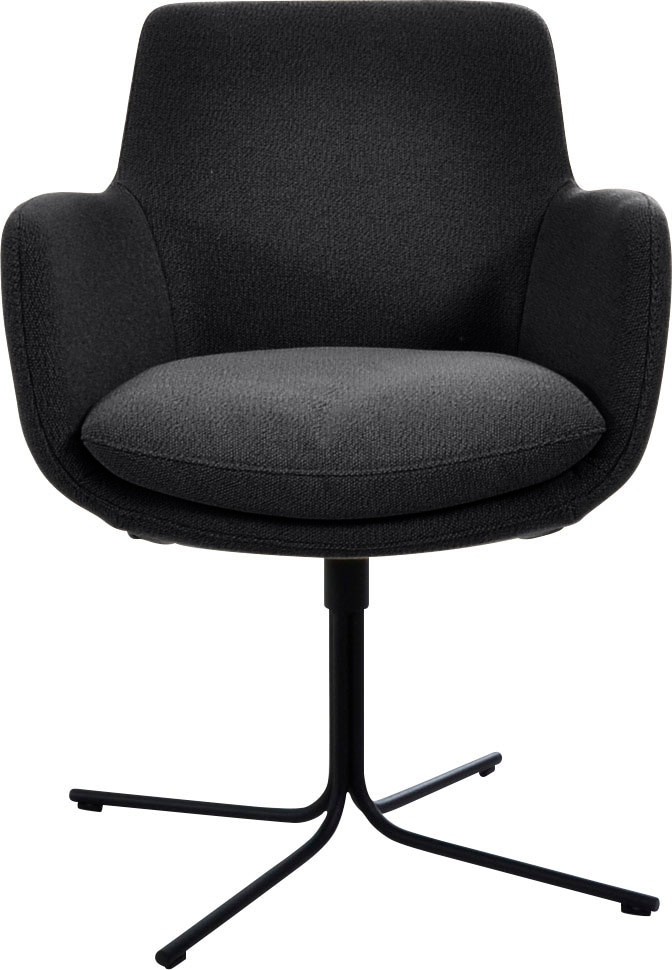 K+W Komfort & Wohnen Drehstuhl »Pego« () filigranem 4-Fuß-Gestell in schwar günstig online kaufen