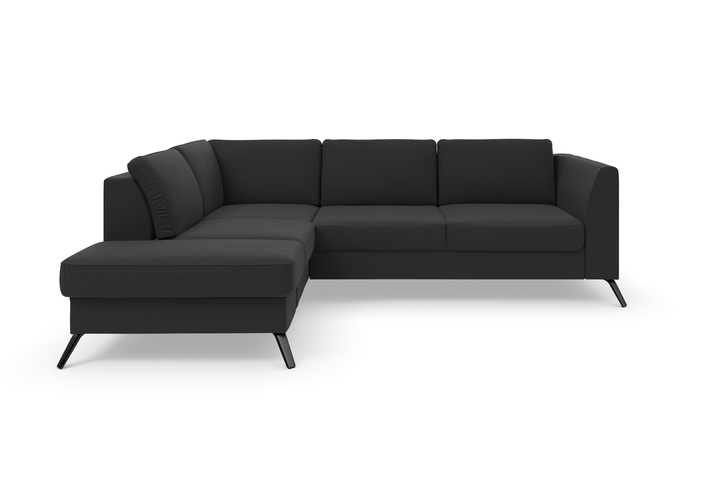 sit&more Ecksofa »Olsen L-Form«, inklusive Sitztiefenverstellung, wahlweise mit Bettfunktion, 15cm hoch