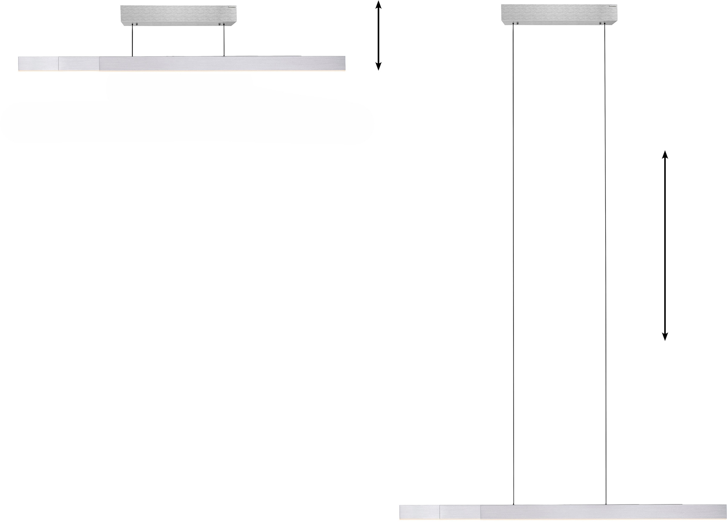 Neuhaus PURE LED Pendelleuchte »PURE Moto-Rise« LED-Board 1 Stk. warmweiß - kaltweiß e-LIFT® Funktion, e-SLIDE® Funktion, Fernbedienung