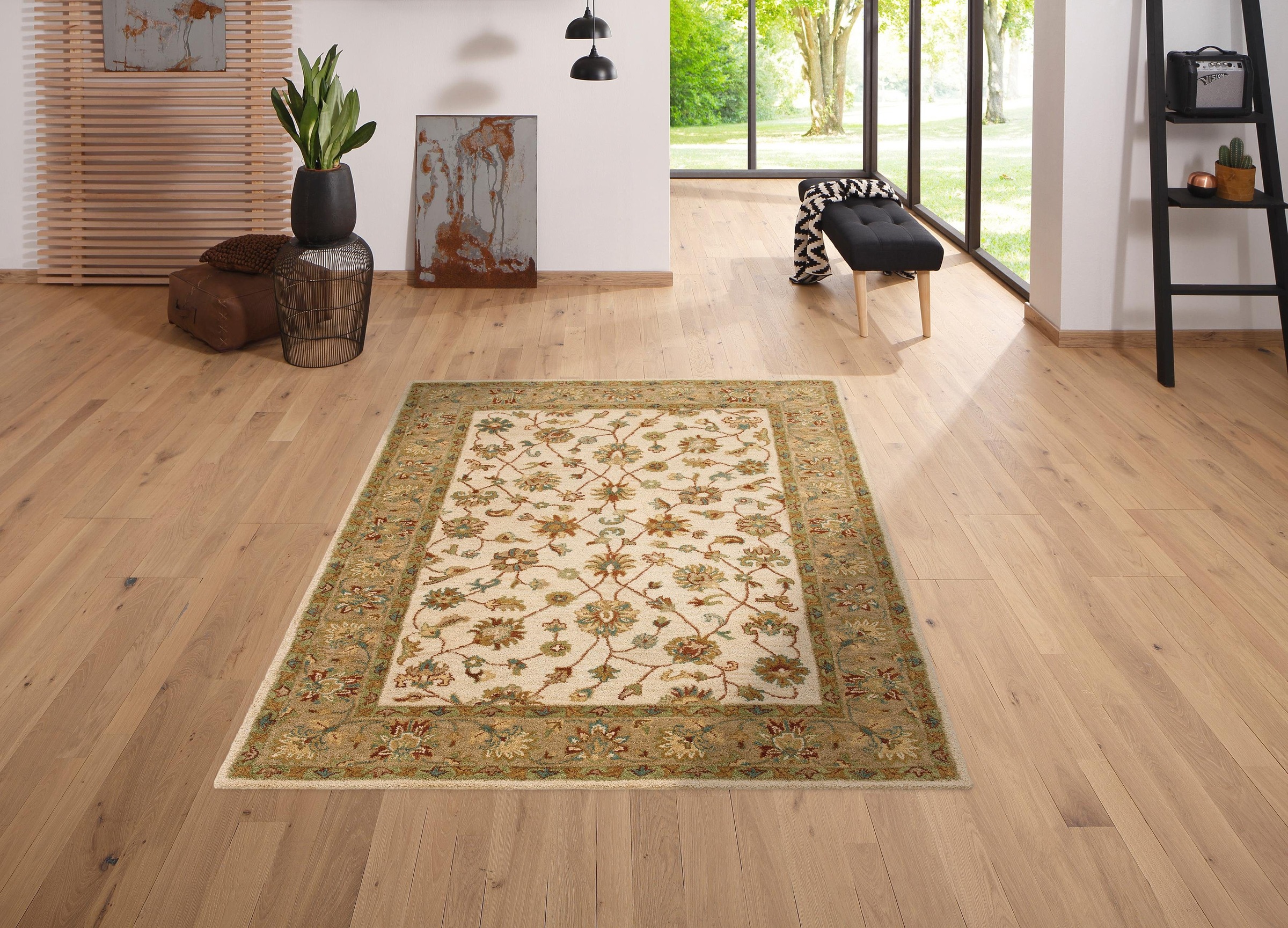 OTTO home Wollteppich »Sahil« rechteckig 14 mm Höhe reine Wolle, Orient-Opt günstig online kaufen