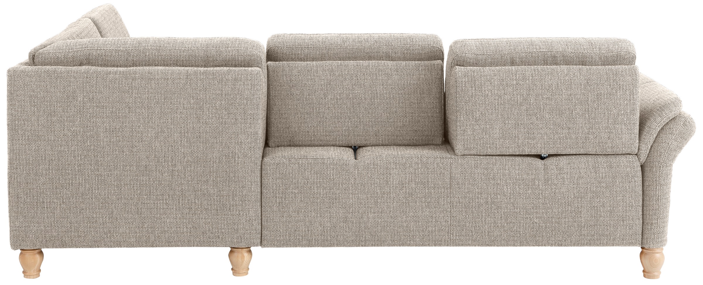 Home affaire Ecksofa »Palace L-Form«, incl. Sitztiefenverstellung, wahlweise mit Bettfunktion und Stauraum