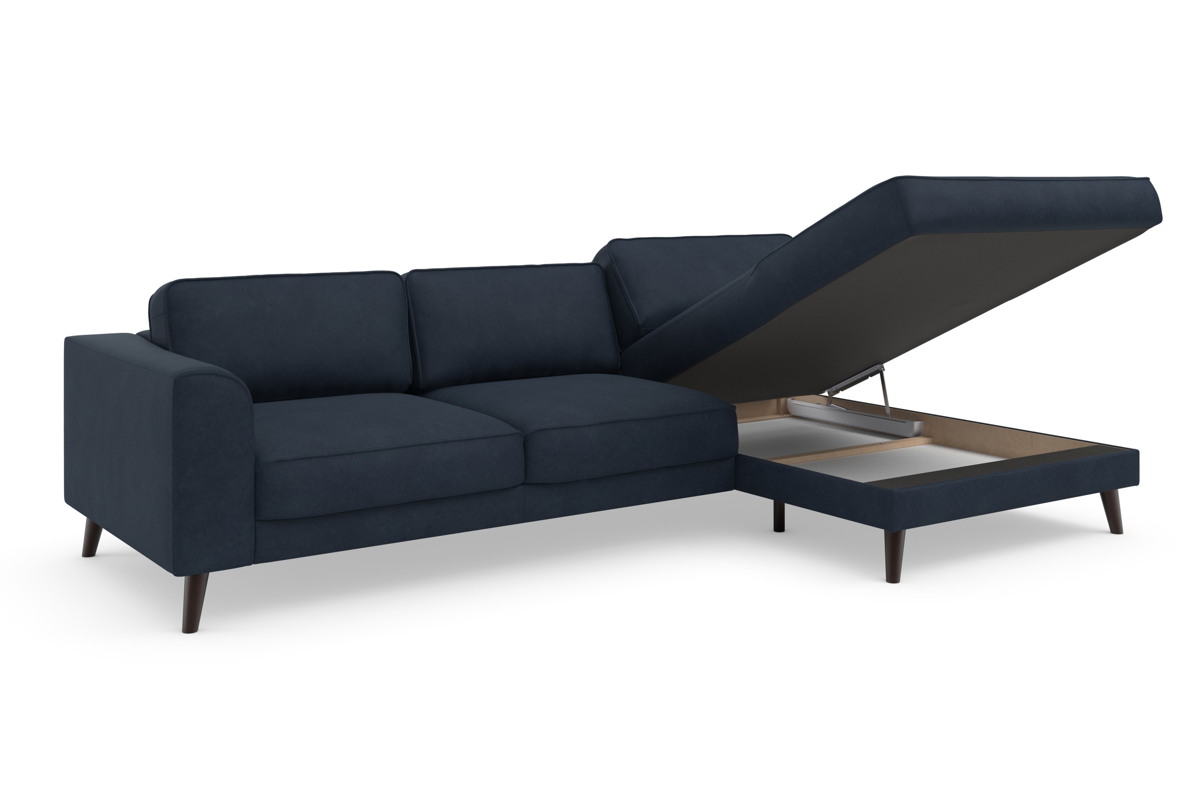 TRENDMANUFAKTUR Ecksofa »Lumber Jack, elegantes Designsofa, zeitlos modern, hoher Sitzkomfort«, wahlweise mit Bettfunktion u. Bettkasten, L-Form