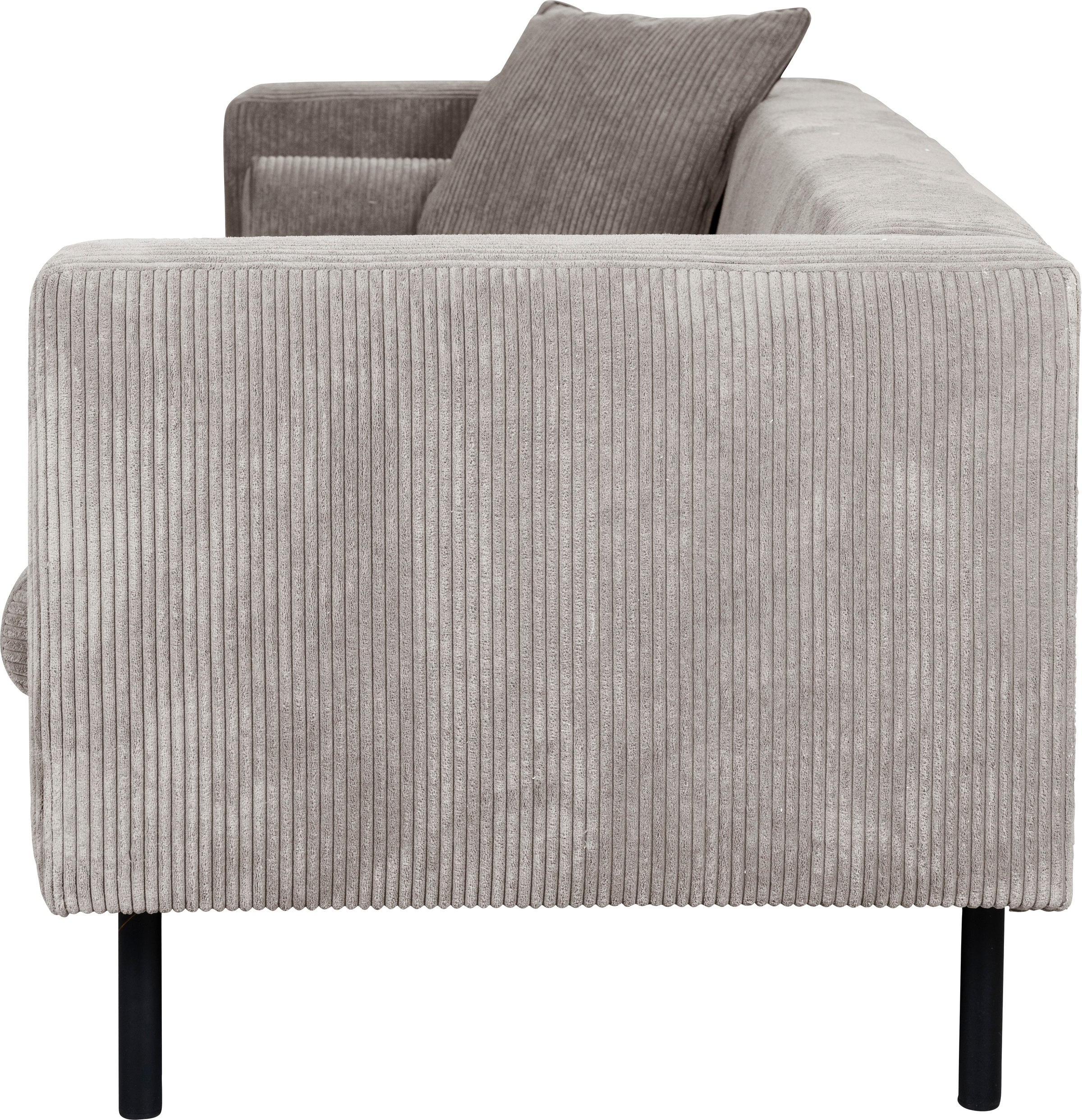 Guido Maria Kretschmer Home&Living 3-Sitzer »Lillibeth Designsofa mit Wellenunterfederung, Maße B/T/H: 218/74/83 cm«, Zierkissen als Wendekissen, Bezug Samtoptik oder Cord
