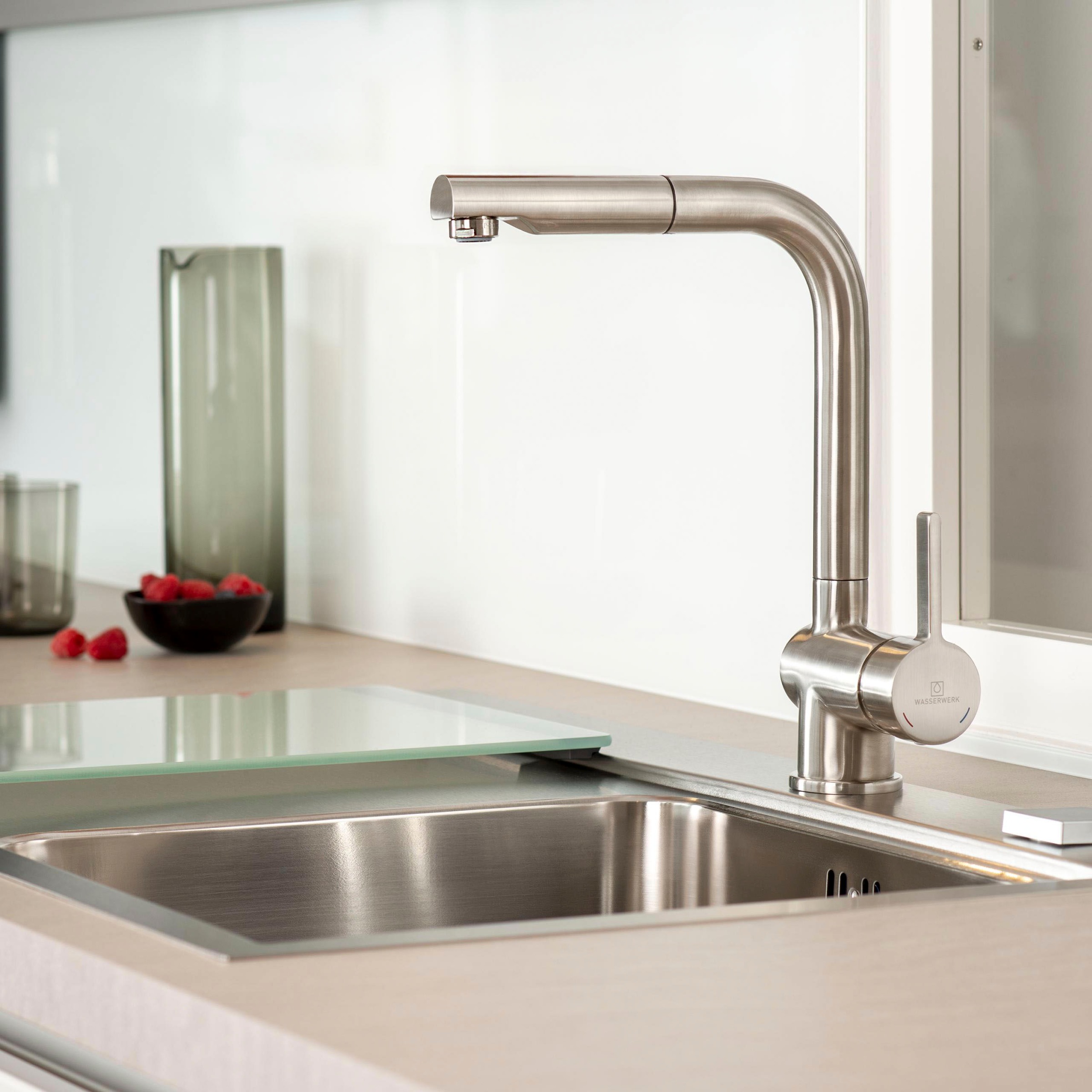 WASSERWERK Spültischarmatur »WK 4, Wasserhahn, Küche, Einhebelmischer«