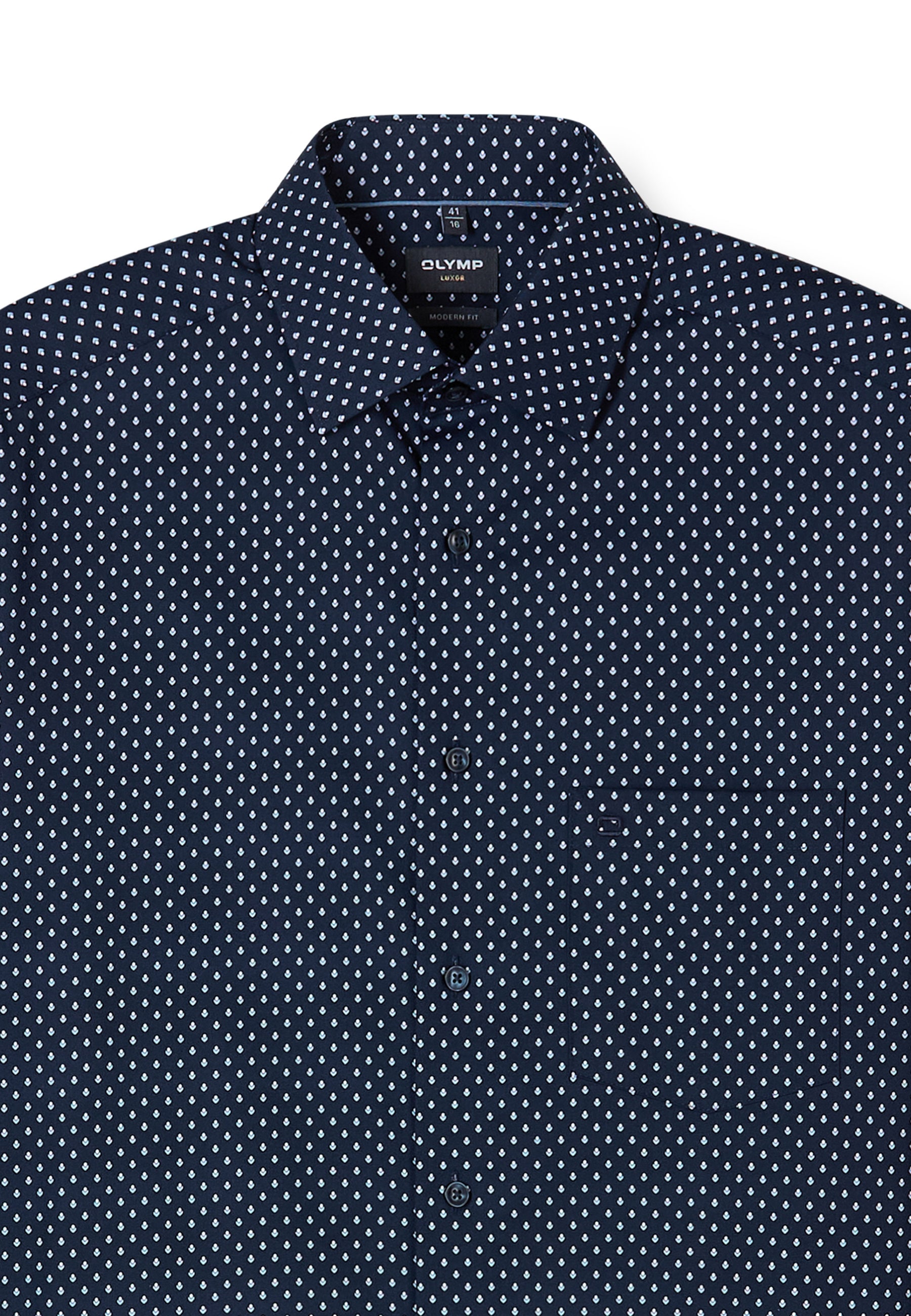 OLYMP Businesshemd »OLYMP Luxor, modern fit, New Kent mit extra langem Arm«