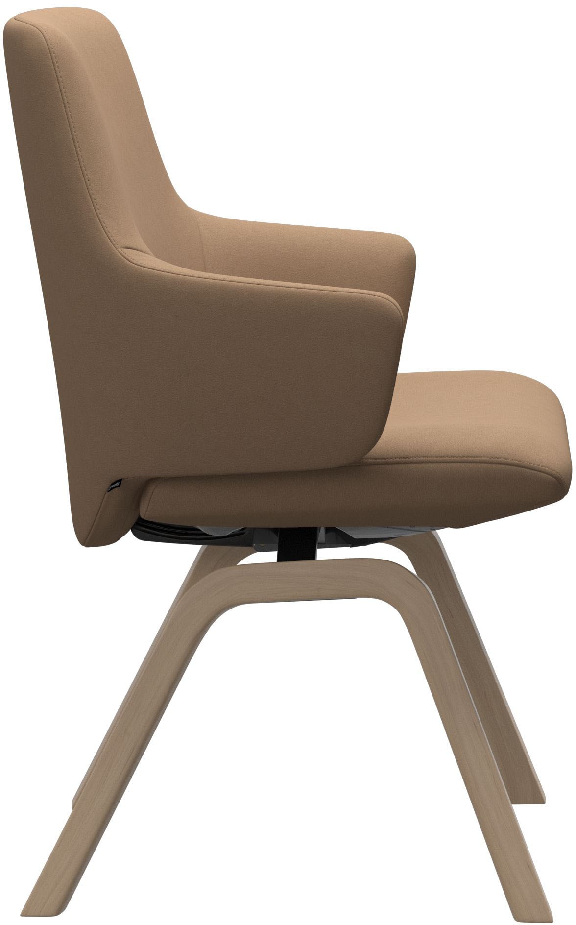 Stressless® Polsterstuhl »Laurel« () Low Back mit Armlehne, Größe L, mit schräggestellten Beinen in Eiche