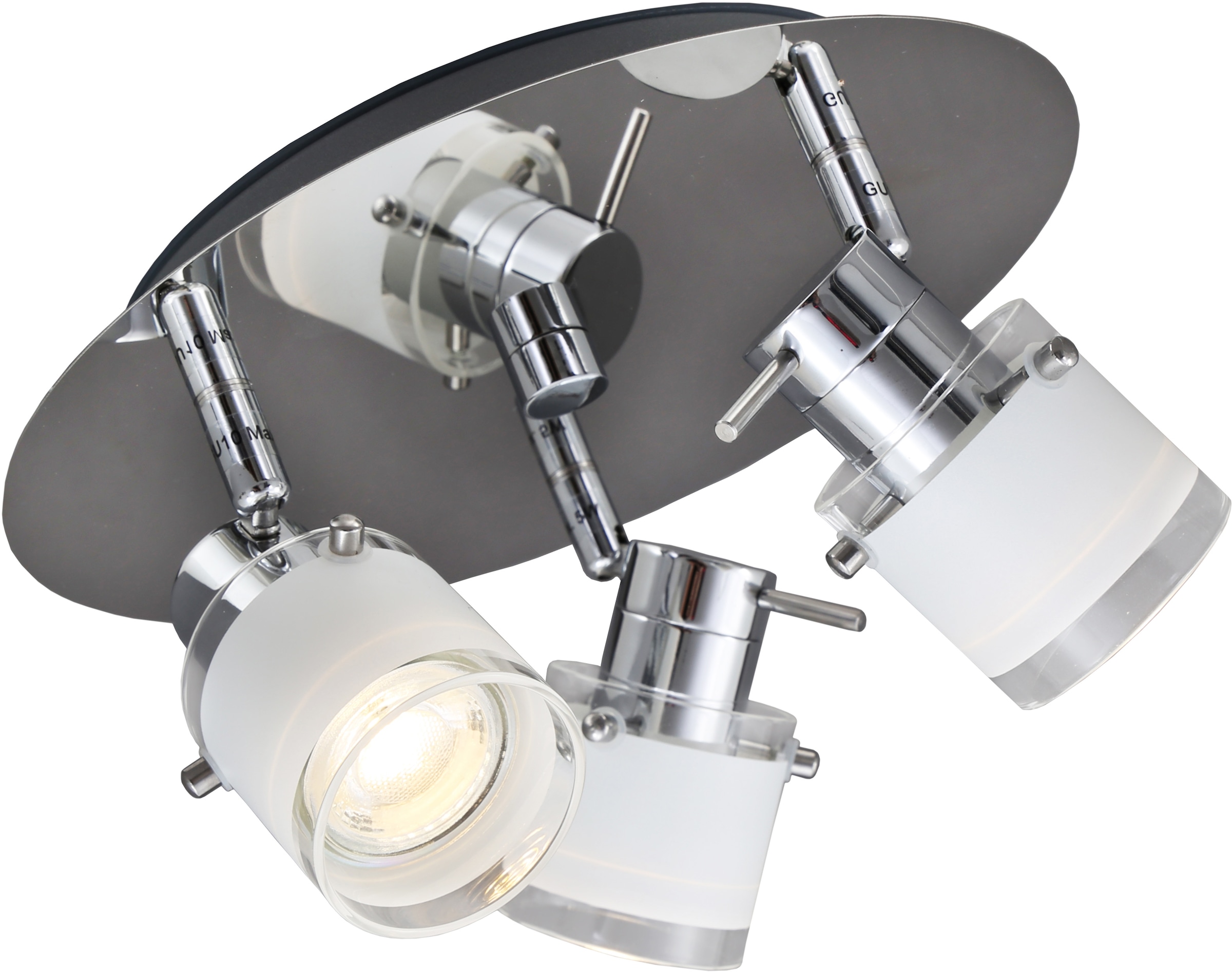 B.K.Licht LED Deckenleuchte, 3 flammig-flammig, Bad, Deckenlampe,  Deckenstrahler, schwenkbar, GU10, IP44, Badezimmer online kaufen