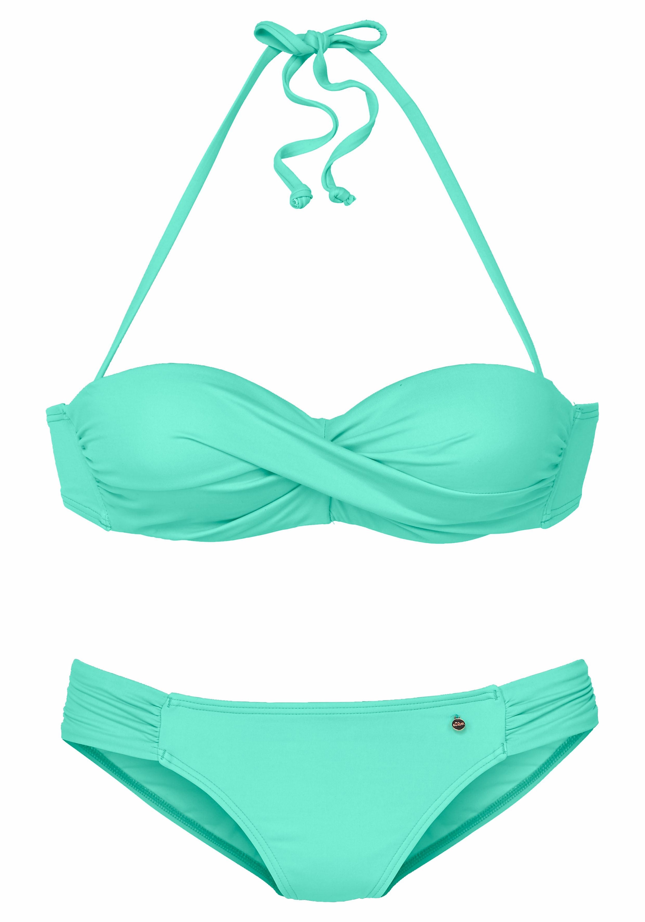 Raffung Bügel-Bandeau-Bikini, mit kaufen s.Oliver Online-Shop im