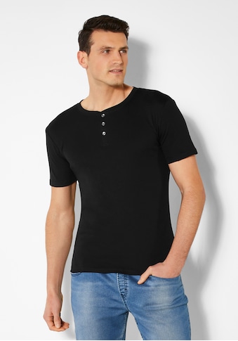 H.I.S T-Shirt, (Packung), mit aufwendiger Knopfleiste perfekt als Unterziehshirt kaufen