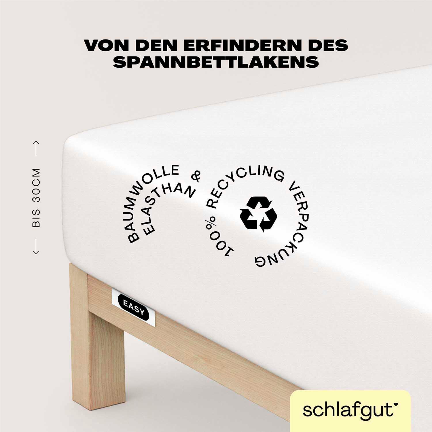 Schlafgut Spannbettlaken »EASY Jersey Elasthan«, MADE IN GREEN by OEKO-TEX®