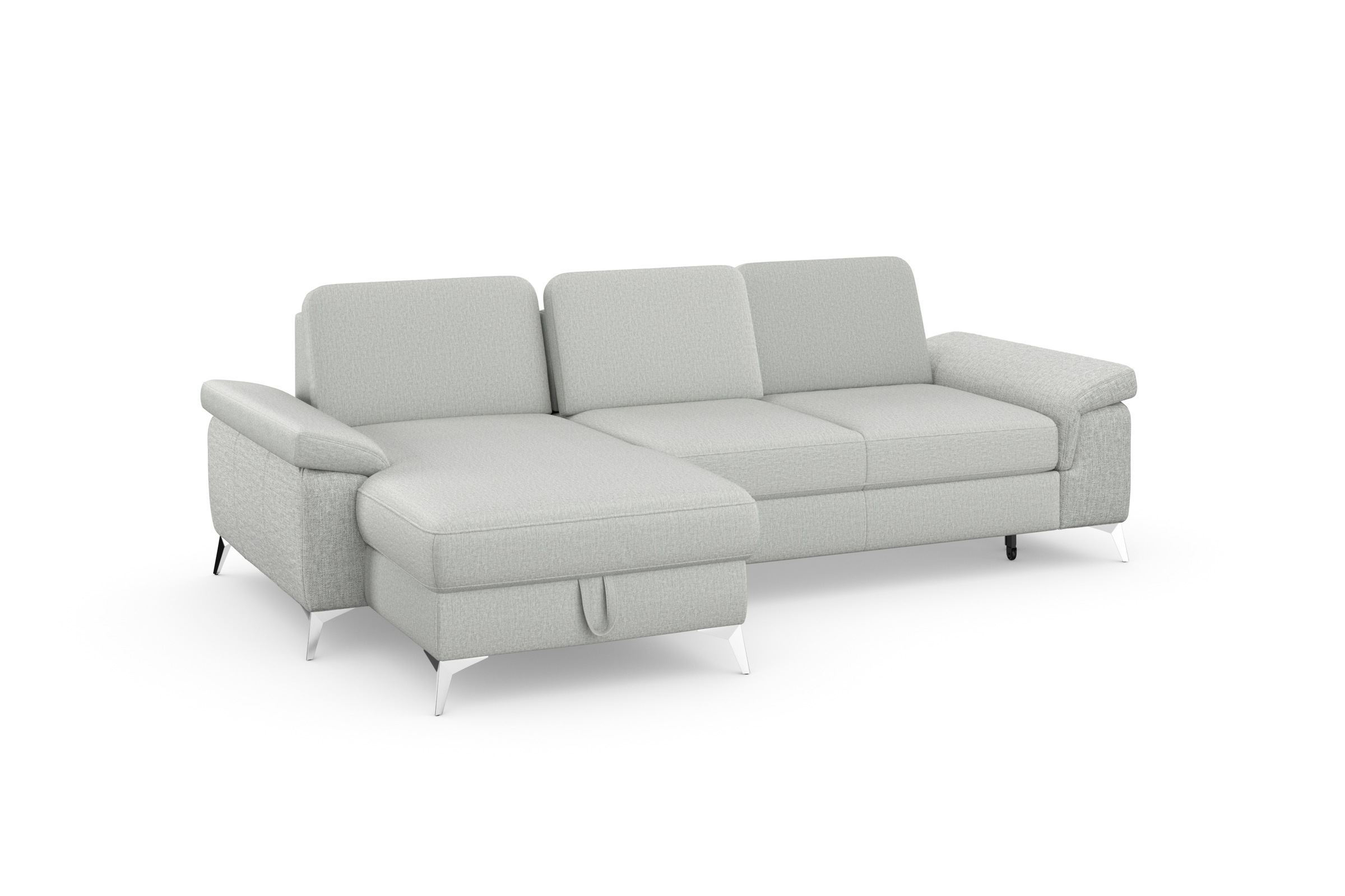 sit&more Ecksofa »Padua L-Form«, inklusive Sitztiefenverstellung, Armteilfunktion und Federkern
