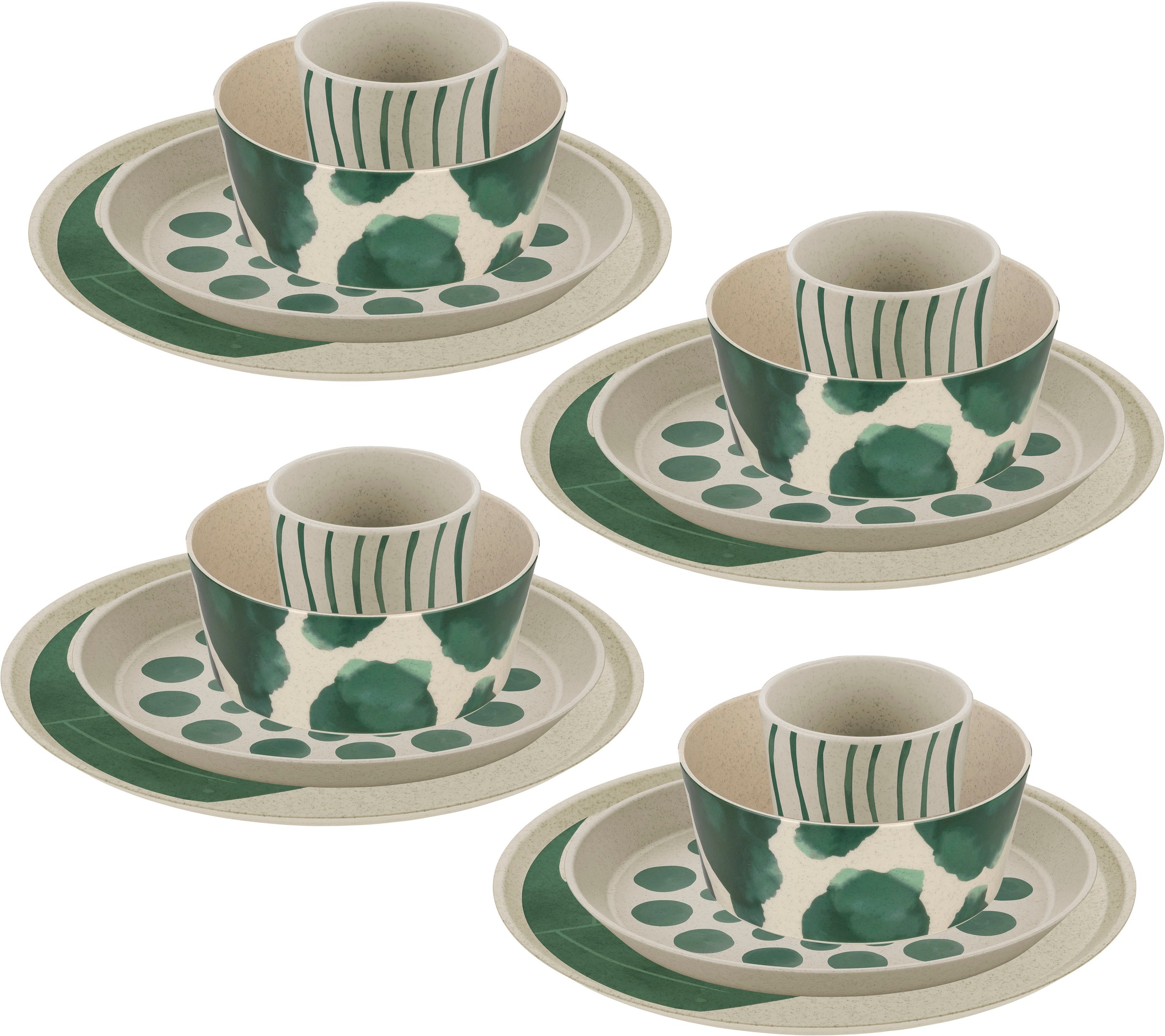 KOZIOL Kombiservice »Geschirr-Set, Service CONNECT SET MONSTERA« Made in Ge günstig online kaufen