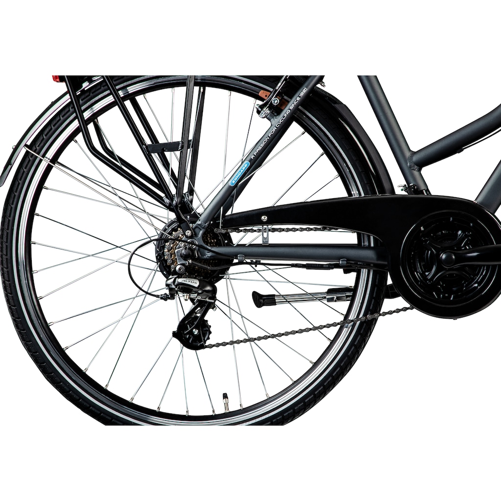 Zündapp E-Bike »Green 7.7 Damen«, 21 Gang, Shimano, Altus RD-M310, Heckmotor 250 W