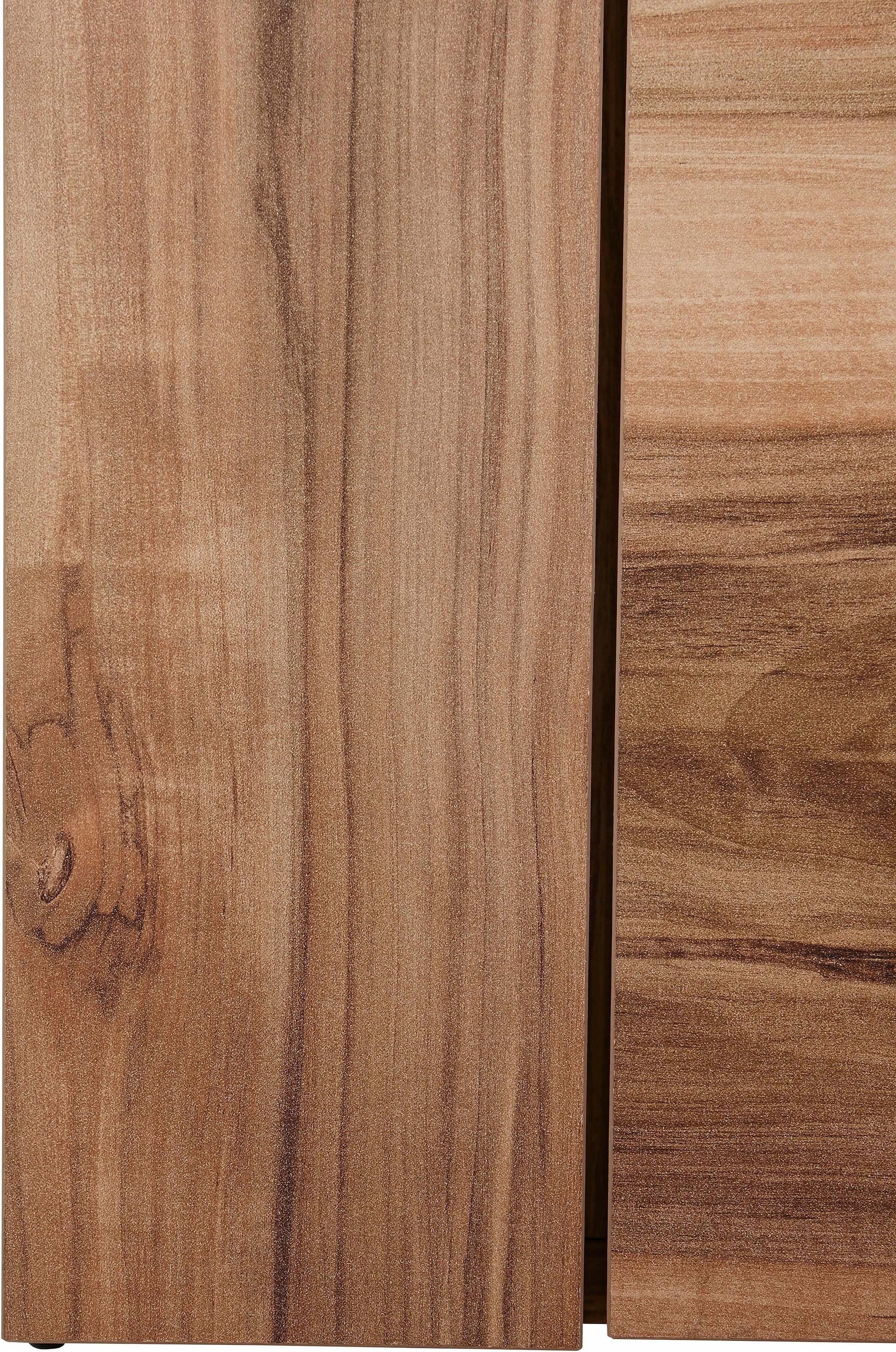 Home affaire Lowboard »Larona, zeitloses TV Board mit 1 Klappe und 2 offenen Fächern«, Breite 140 cm, Fernsehbank, viel Stauraum, dekorative Rahmenoptik
